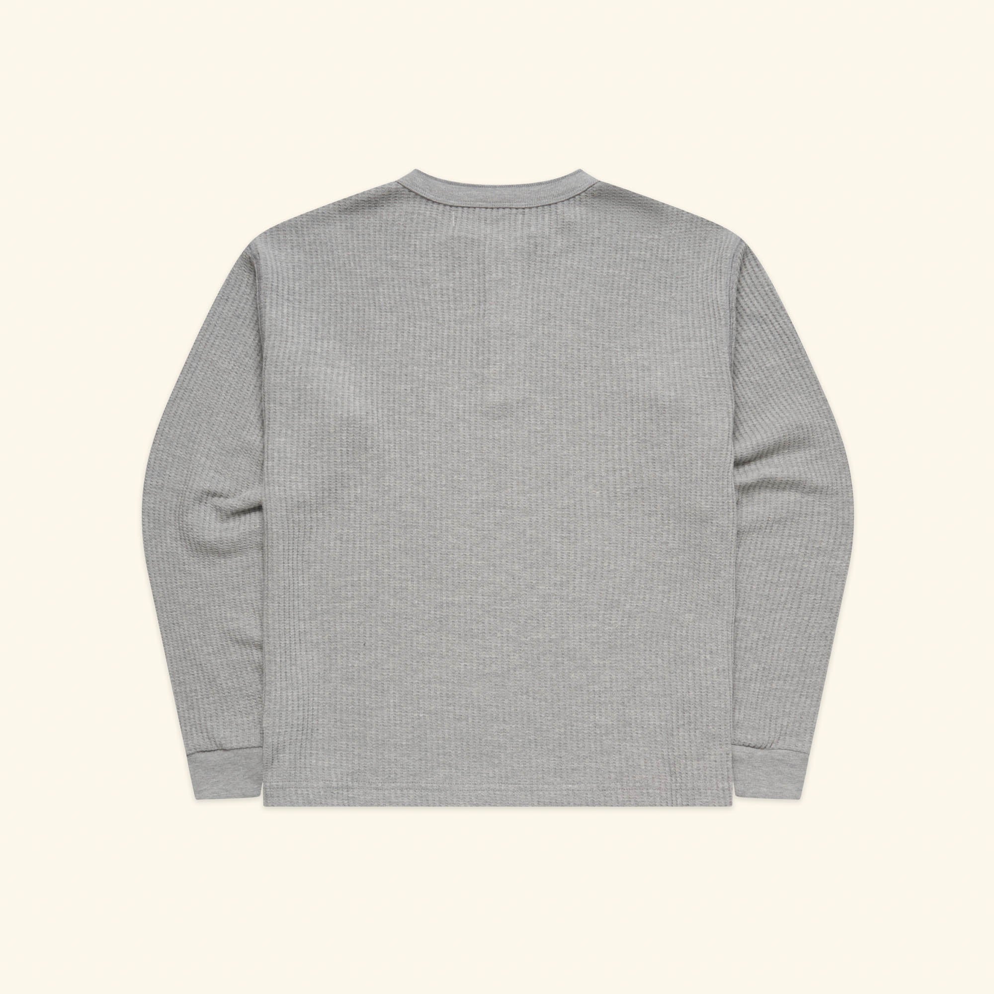 Chevron Classic Henley Thermal (Heather Grey)