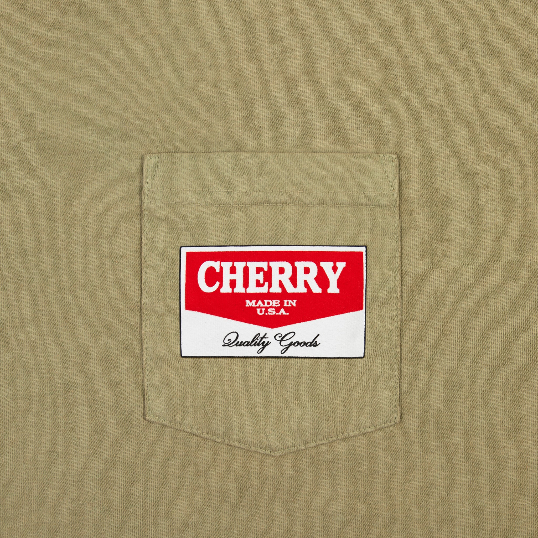 Chevron Distressed Pocket T-Shirt (Cactus)