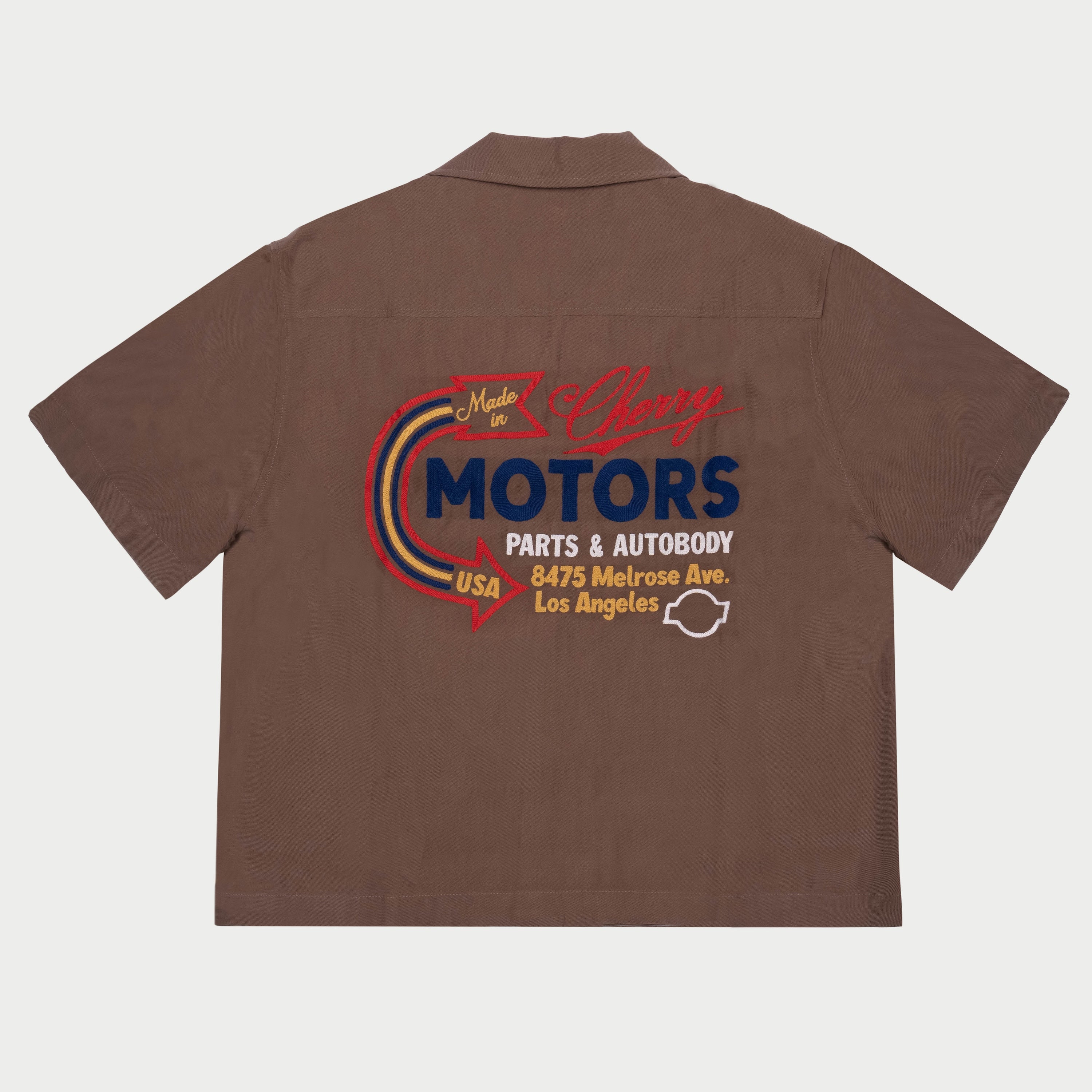 Cherry Motors Bowling Shirt (Brown) – CHERRY LA