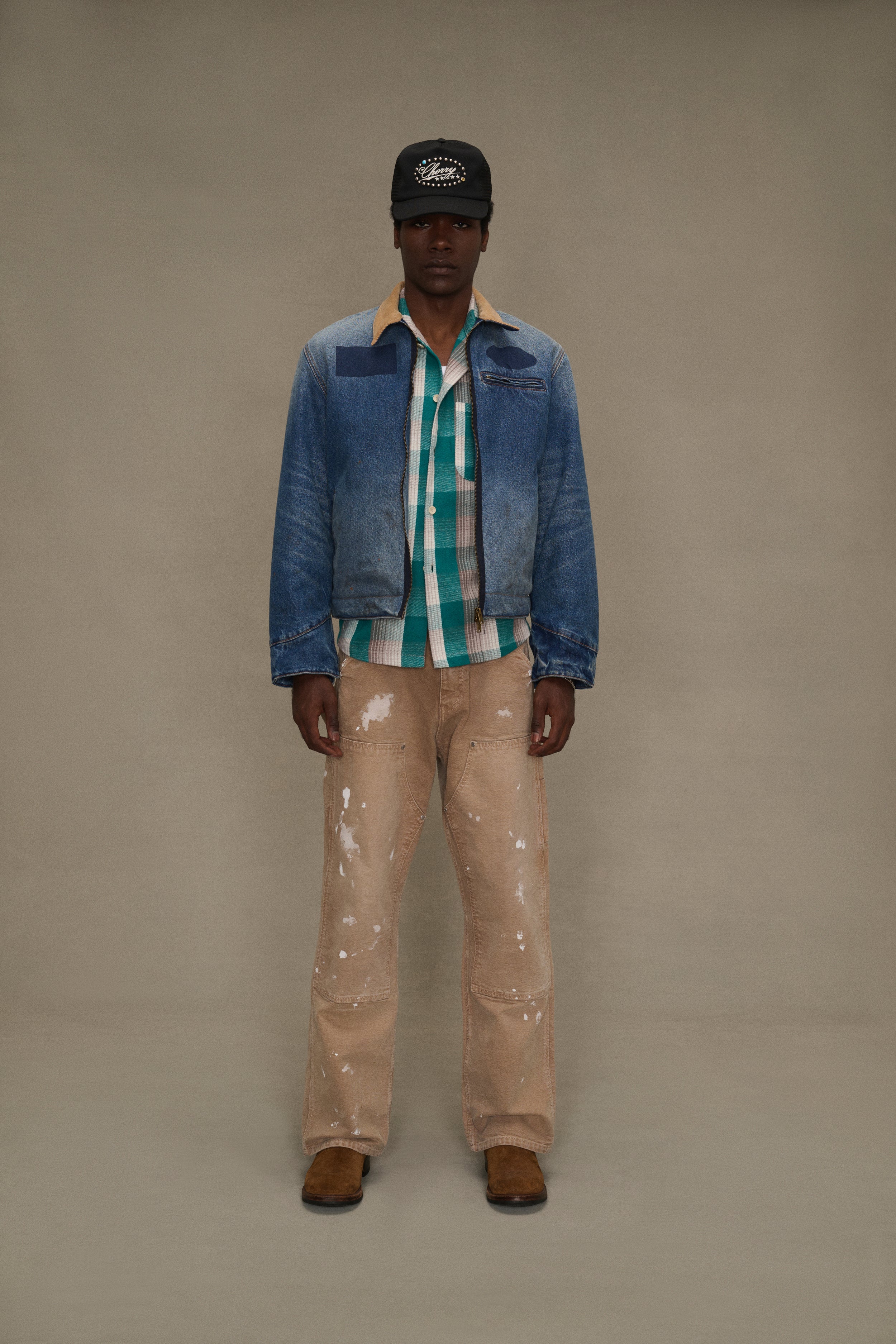 Sun Faded Work Jacket (Denim)