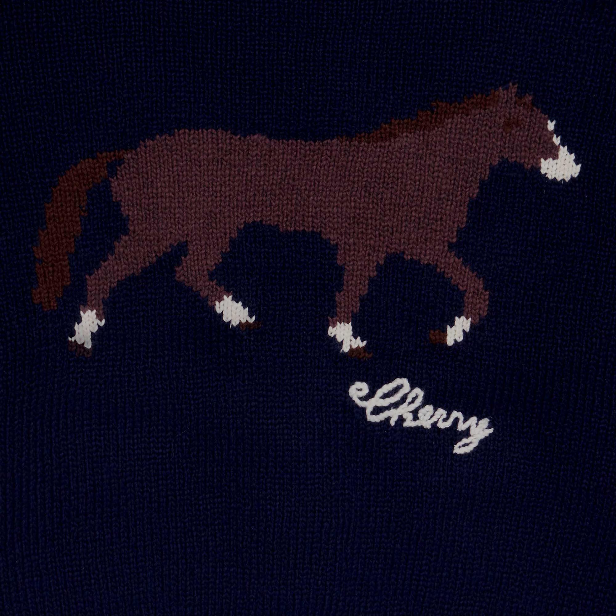 Women's Cropped Cardigan (Navy)