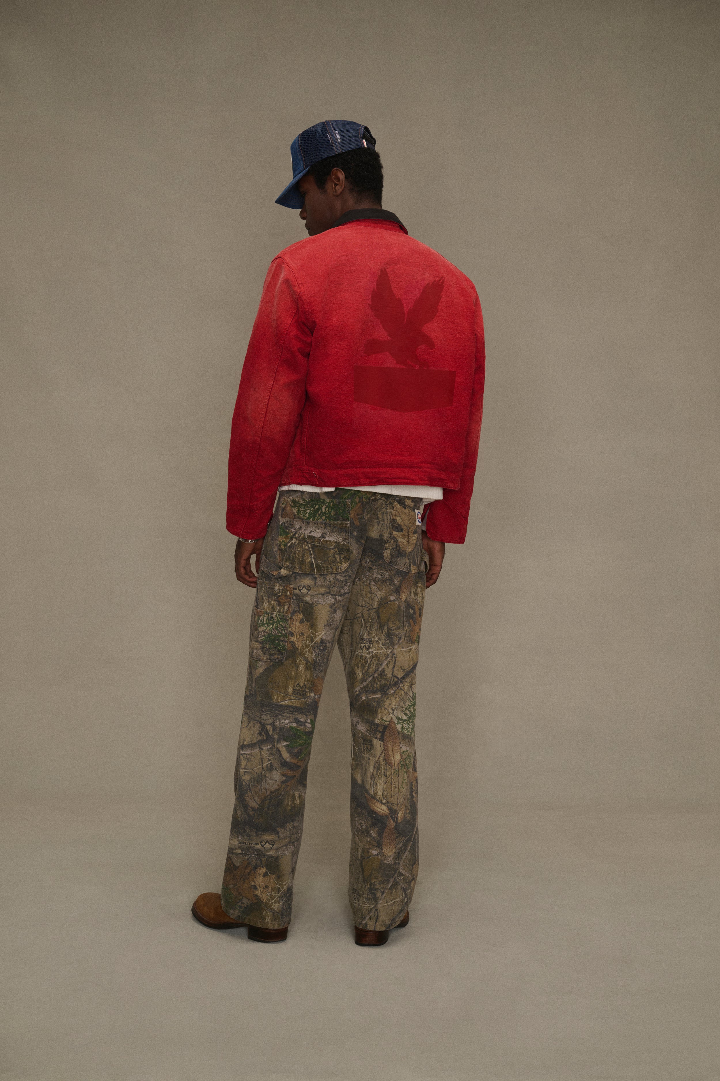 Wide-Leg Double Knee Pants (Real Tree Camo)