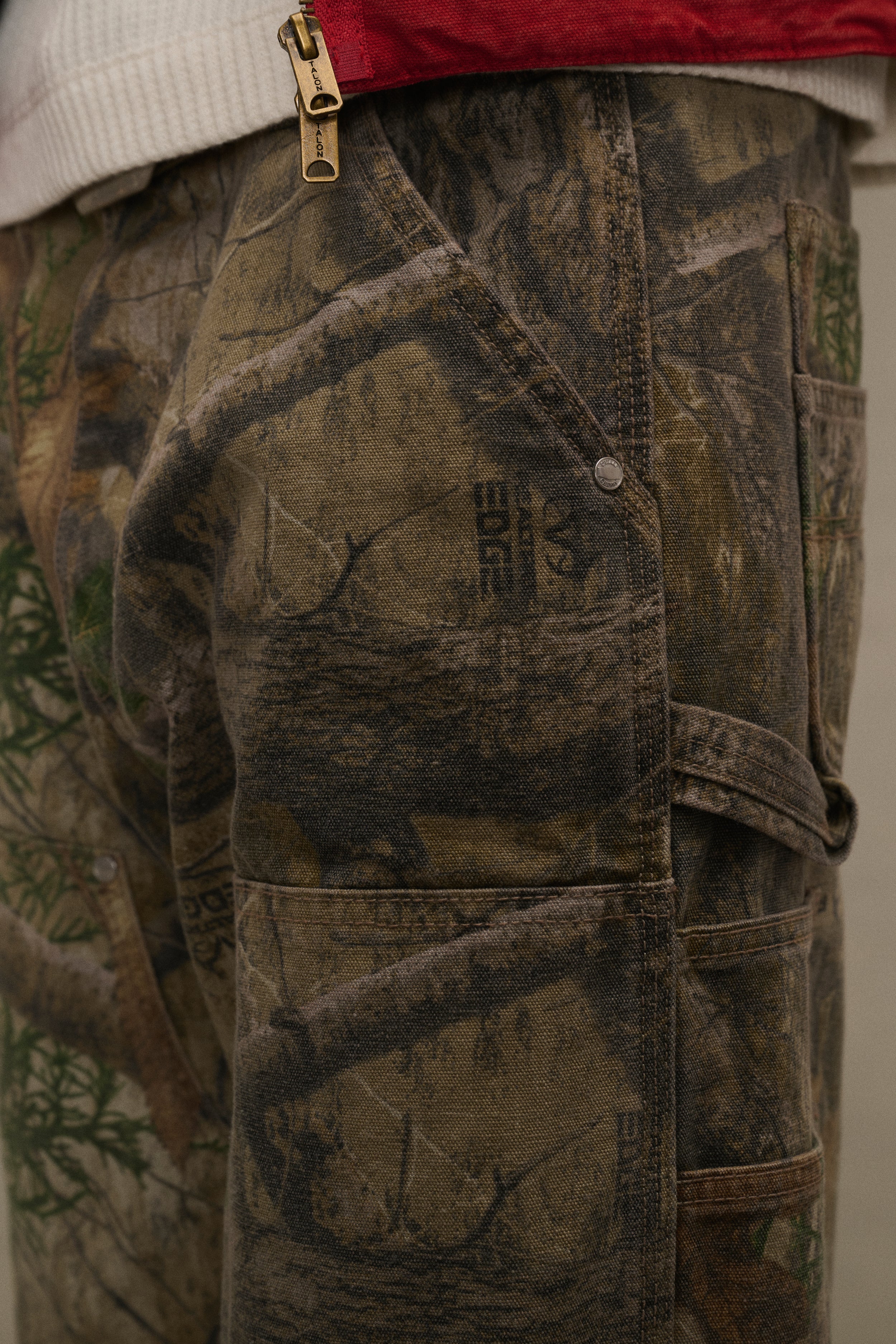 Wide-Leg Double Knee Pants (Real Tree Camo) – CHERRY LA