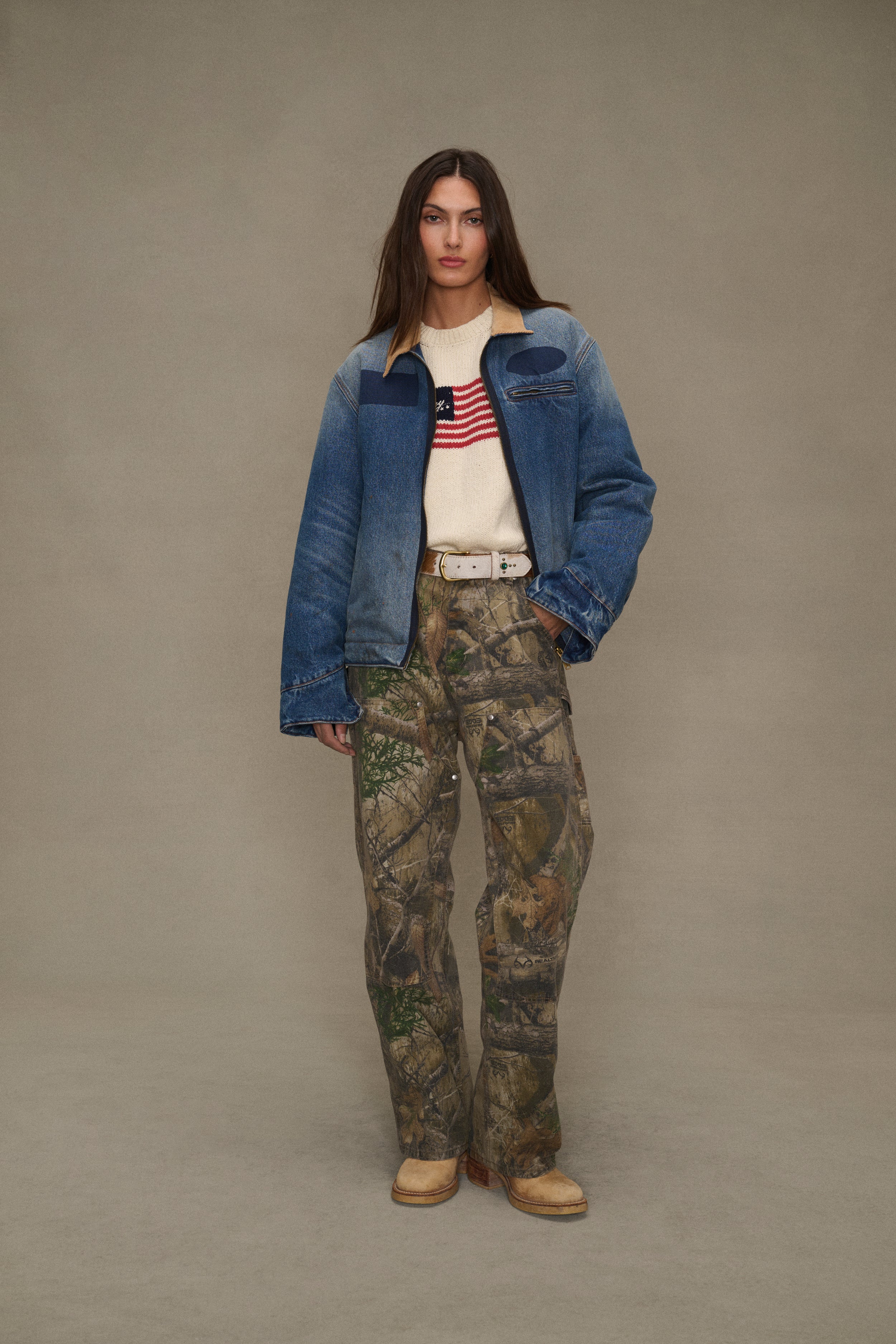 Wide-Leg Double Knee Pants (Real Tree Camo) – CHERRY LA