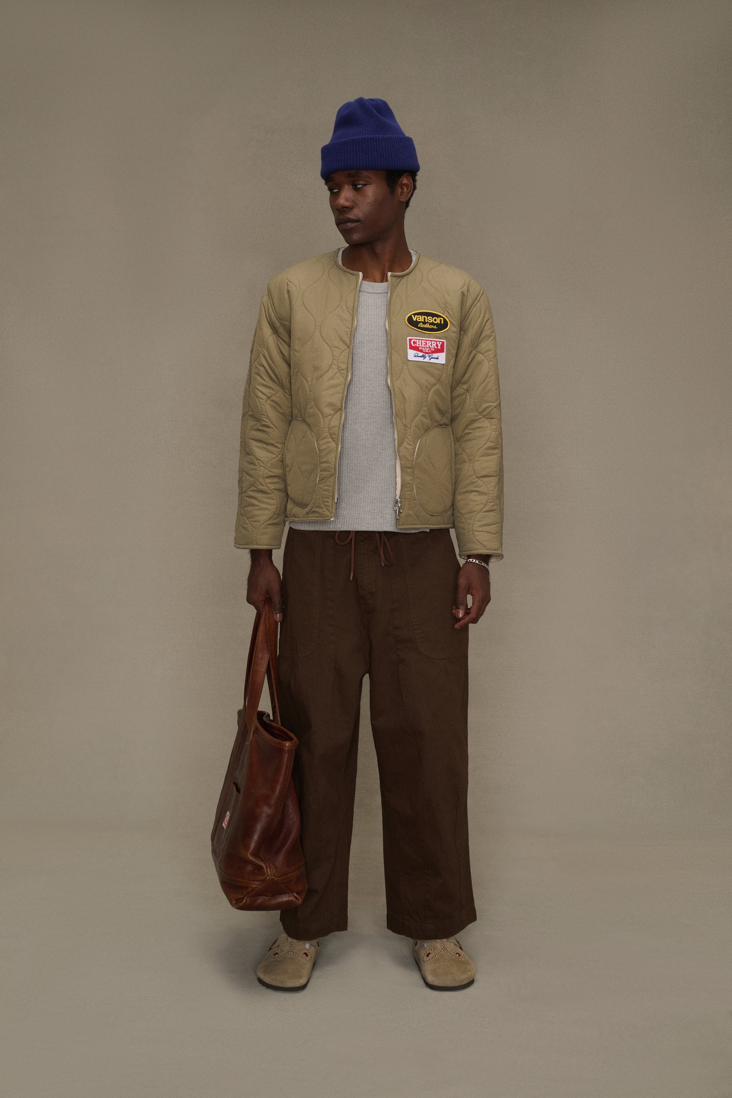 Herringbone Parachute Pants (Brown) – CHERRY LA