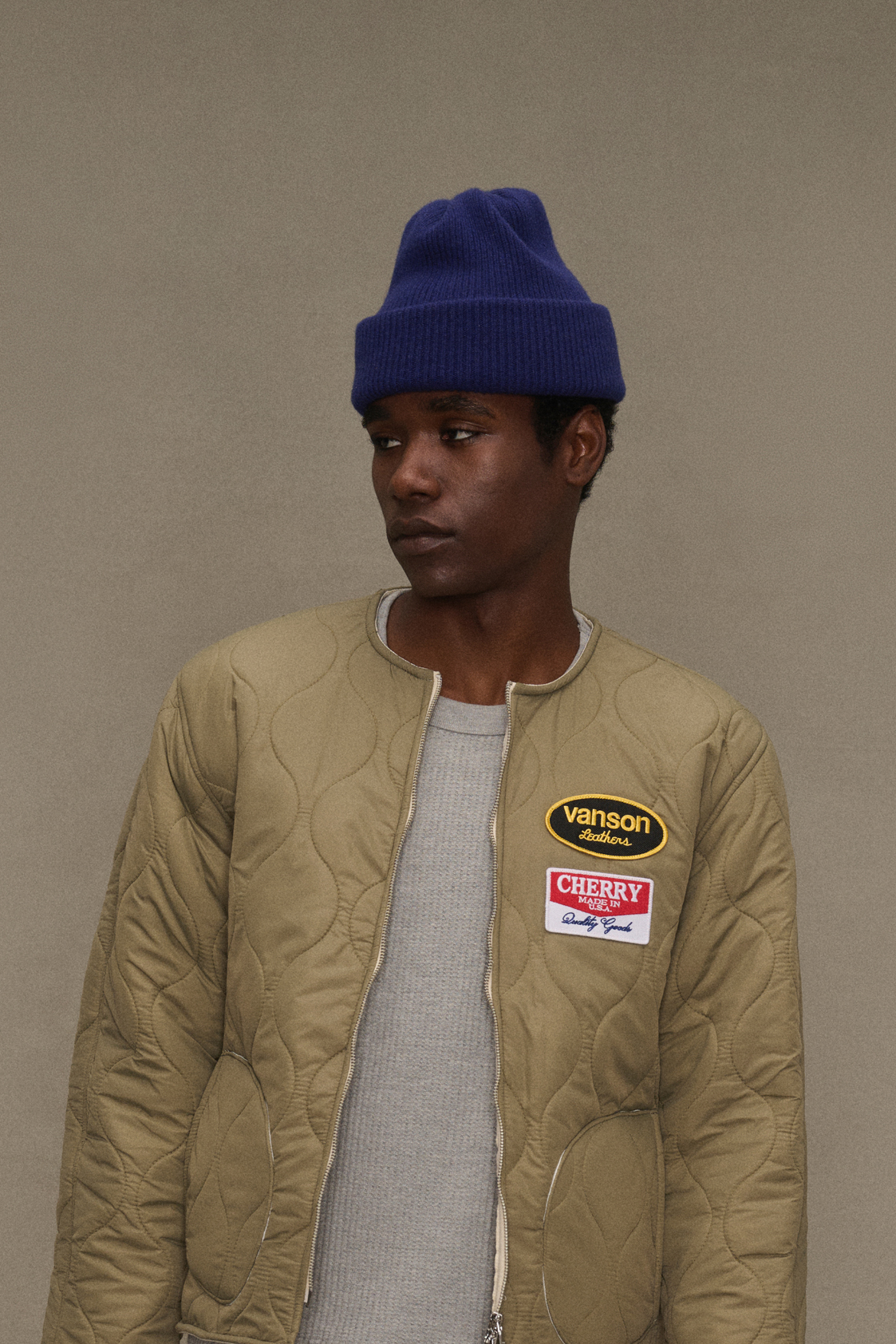 Cashmere Beanie (Navy)