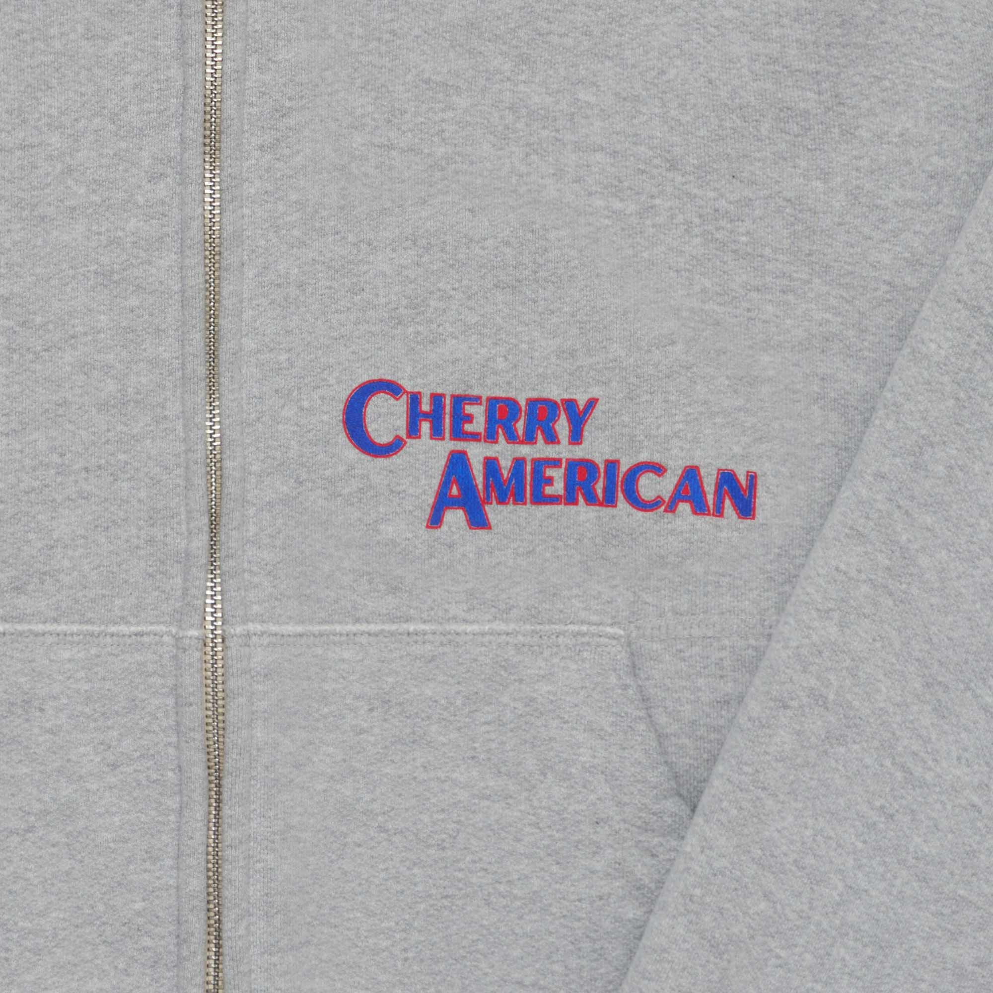 Thermal Zip Up Hoodie (Heather Grey)