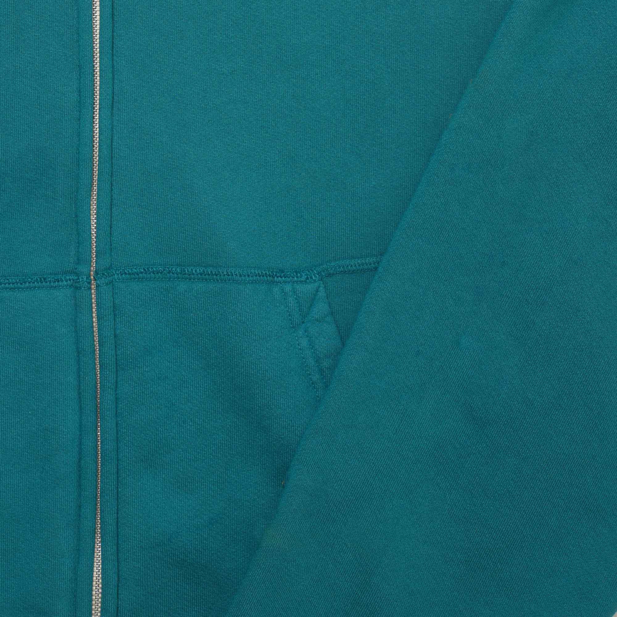 Embroidered Navajo Zip Up Hoodie (Emerald)