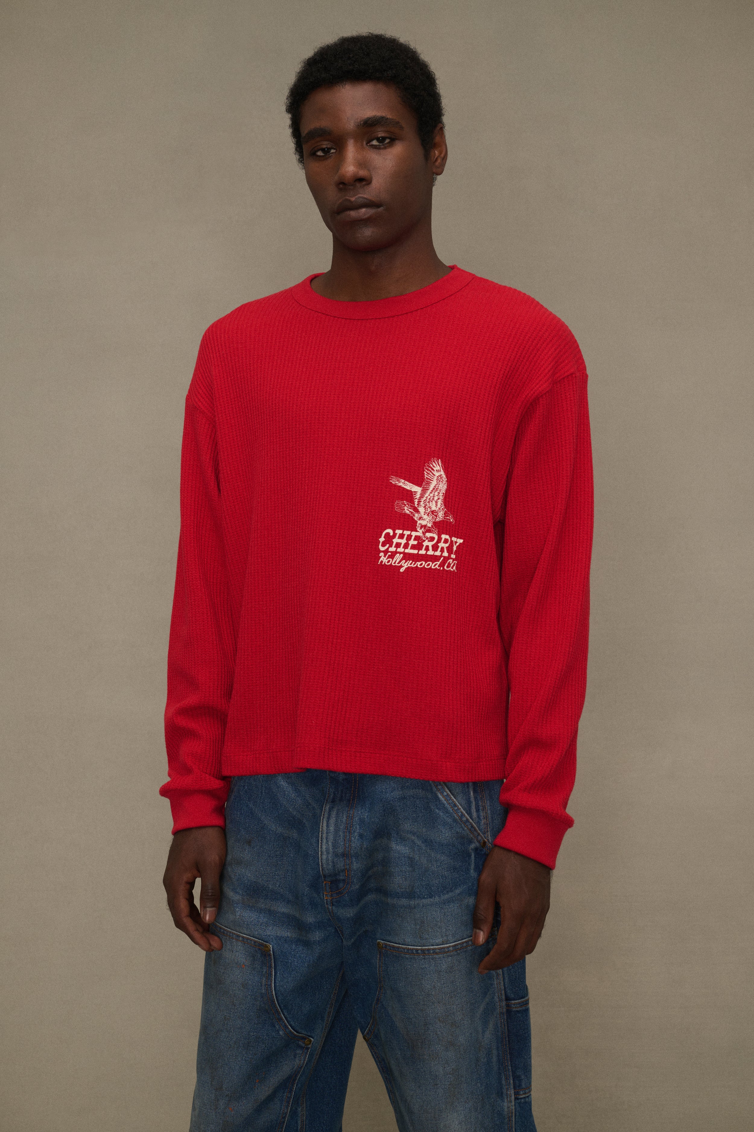 レッドキャミソール Cマーク プリント Hollywood Thermal (Sun Faded Red) – CHERRY LA