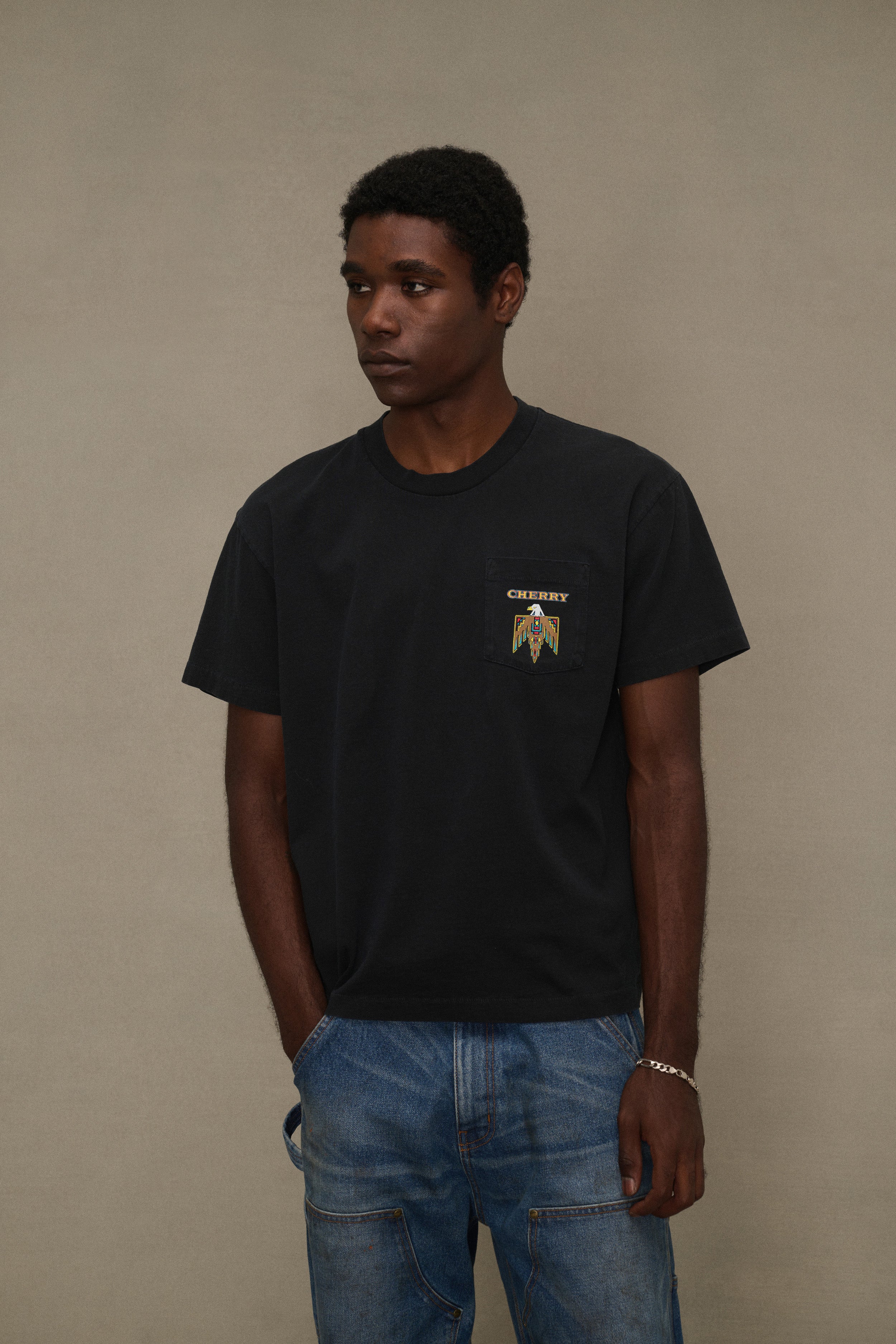 Mojave Desert Classic Pocket T-Shirt (Vintage Black) – CHERRY LA