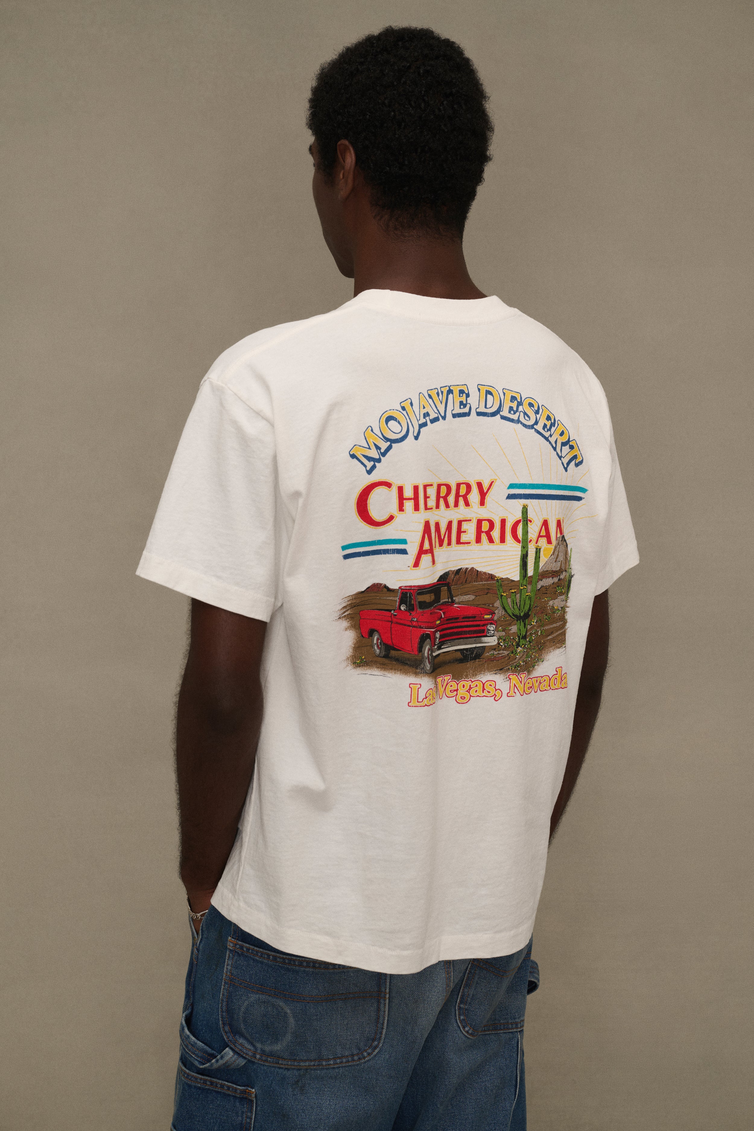 Mojave Desert Classic Pocket T-Shirt (Vintage White) – CHERRY LA