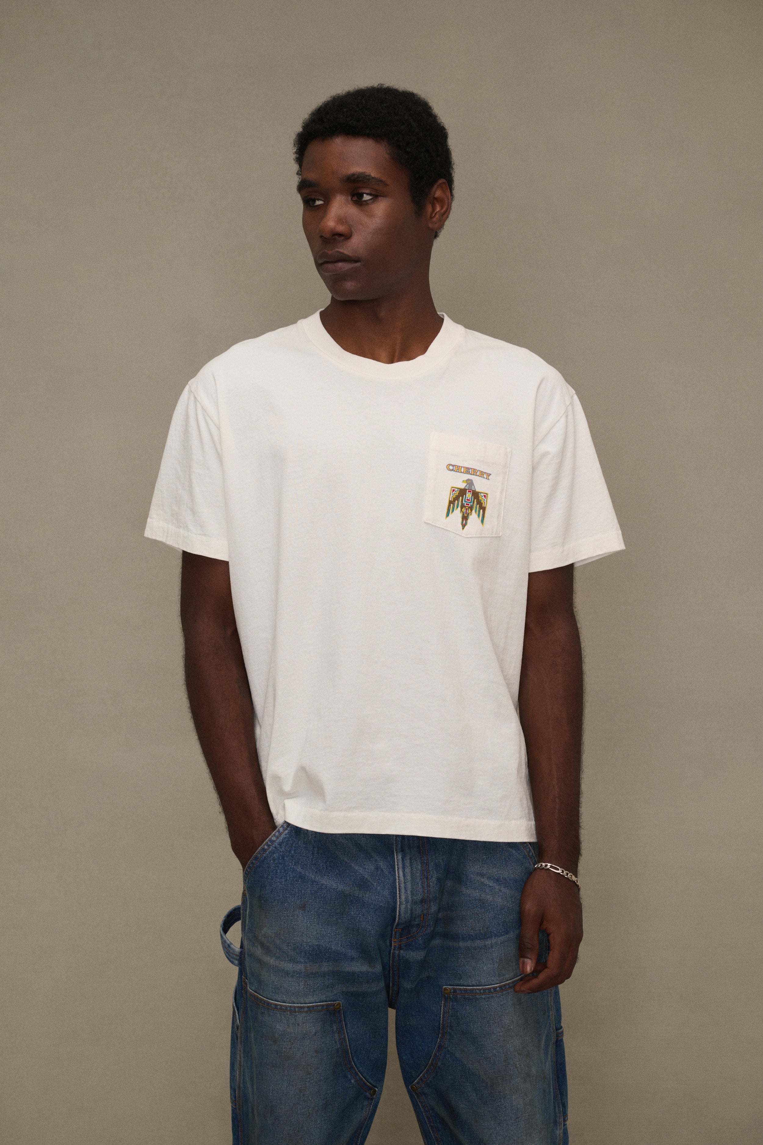Mojave Desert Classic Pocket T-Shirt (Vintage White)
