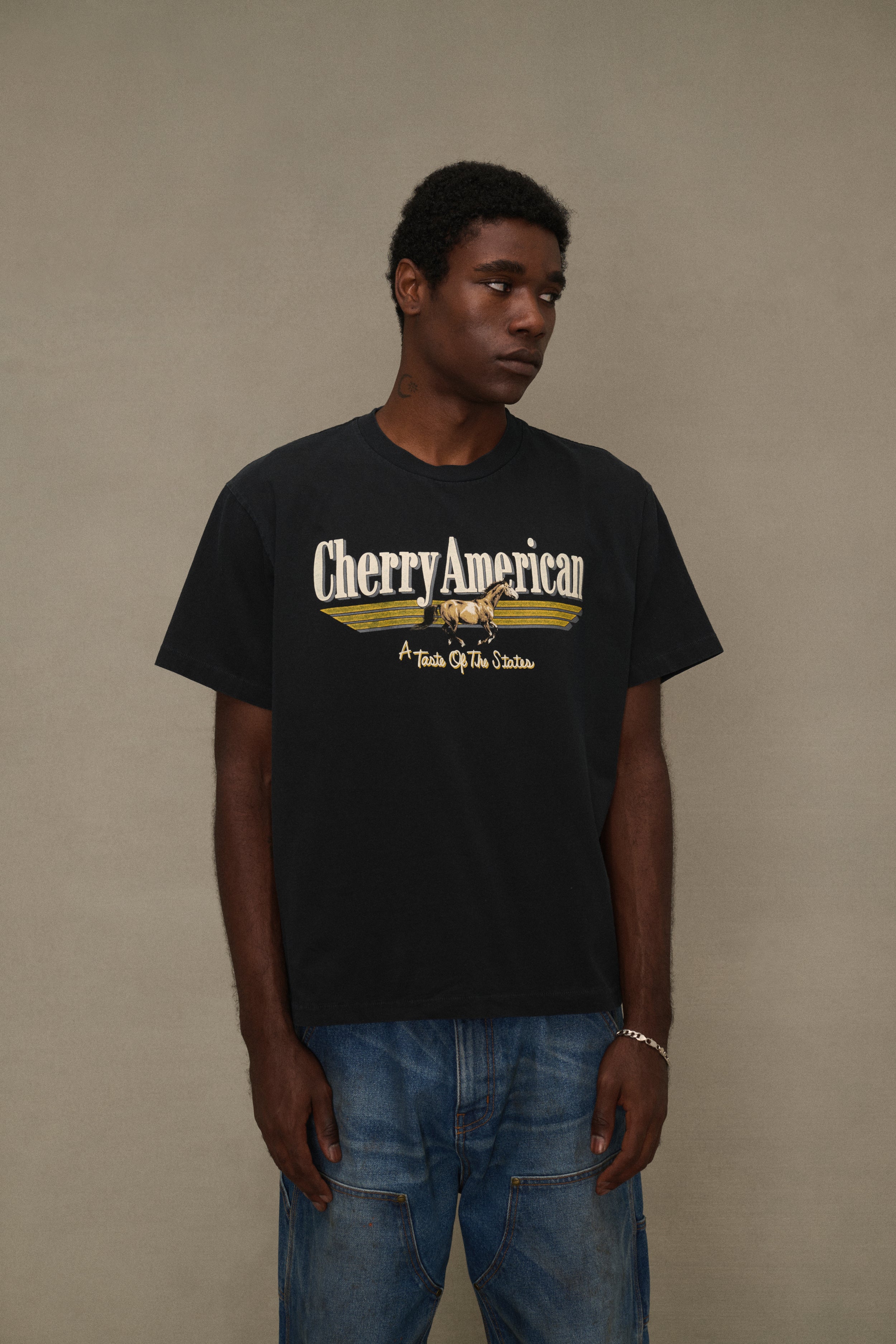 Coast to Coast Boxy T-Shirt (Vintage Black) – CHERRY LA