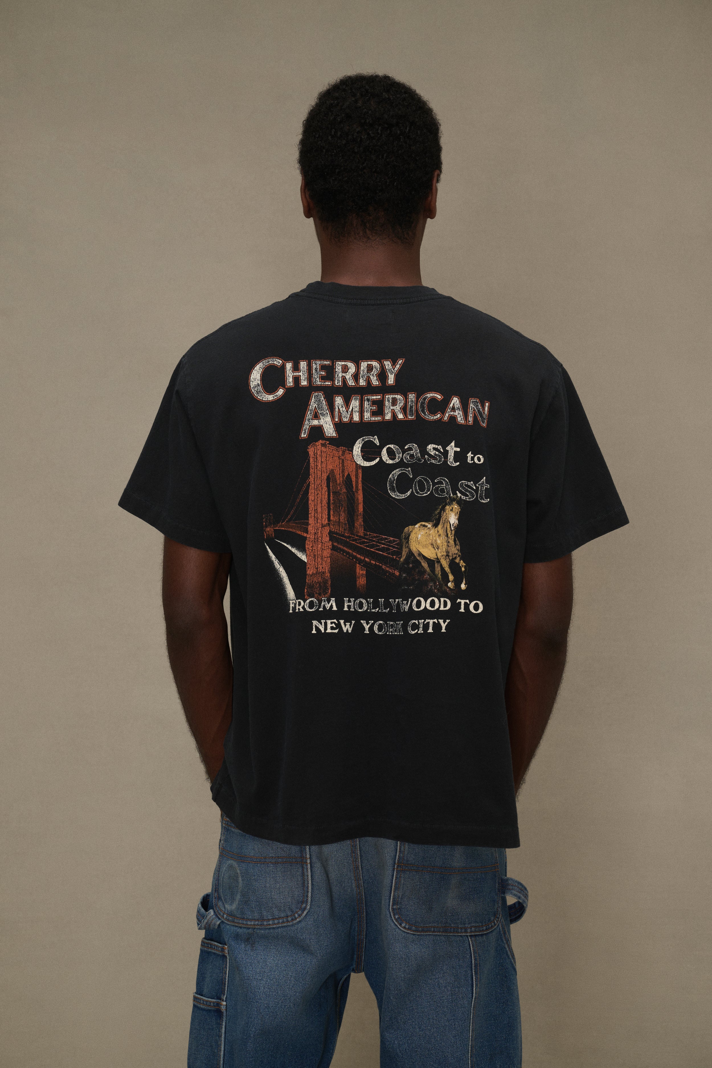 Coast to Coast Boxy T-Shirt (Vintage Black)