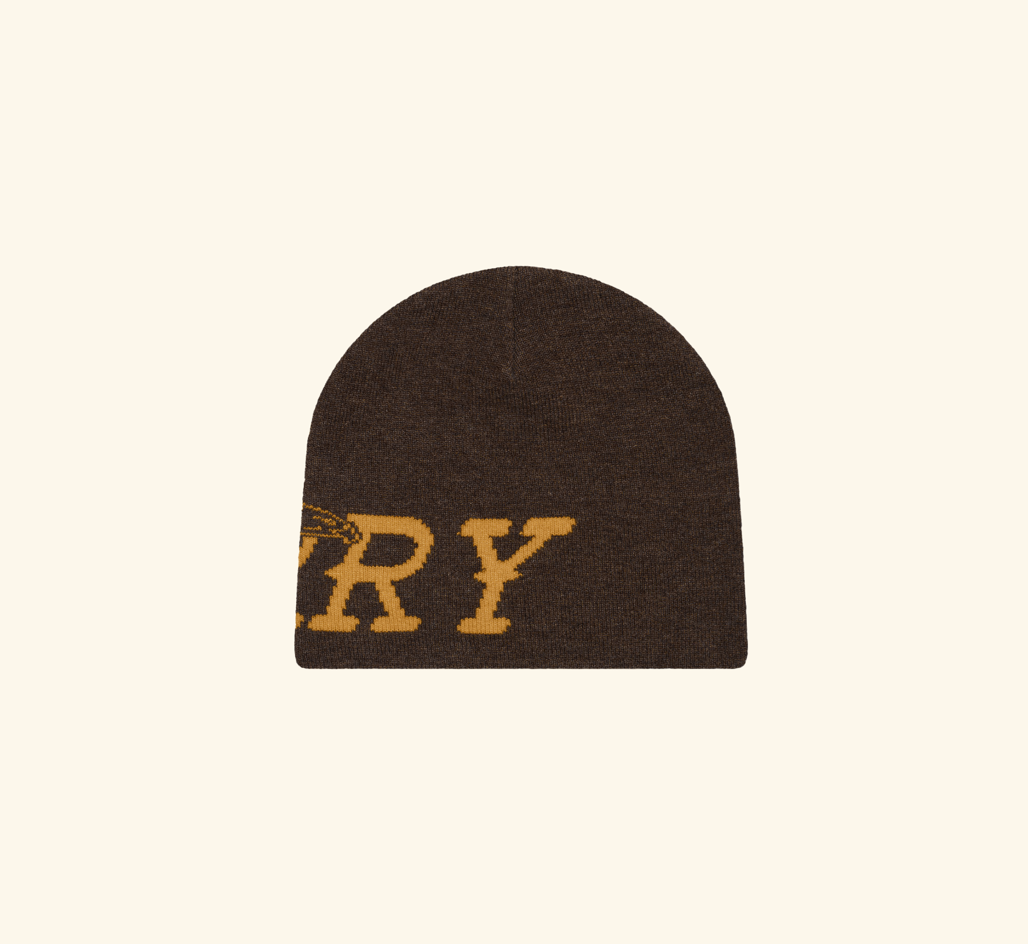 Flying Cherry Skull Cap (Brown)