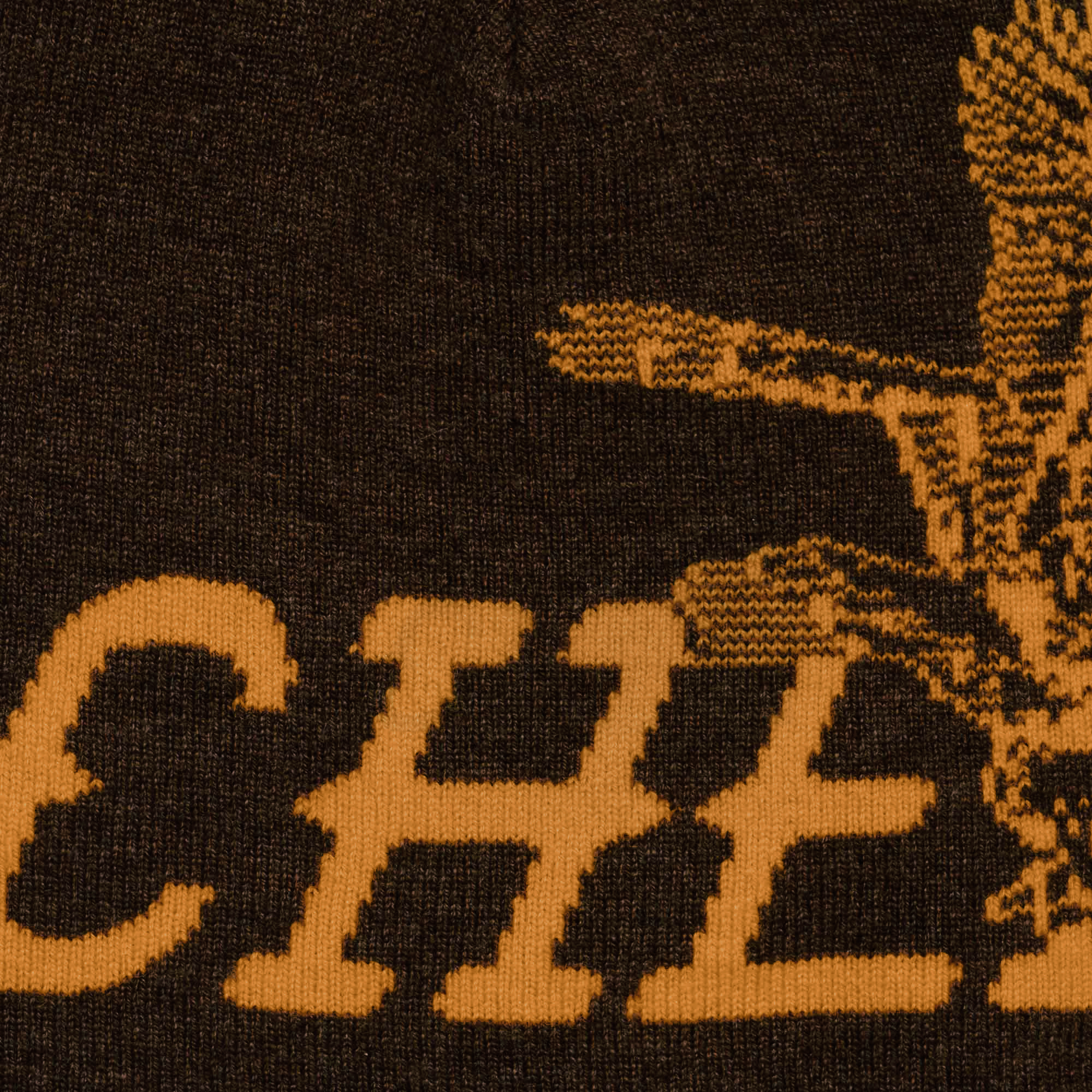 Flying Cherry Skull Cap (Brown)