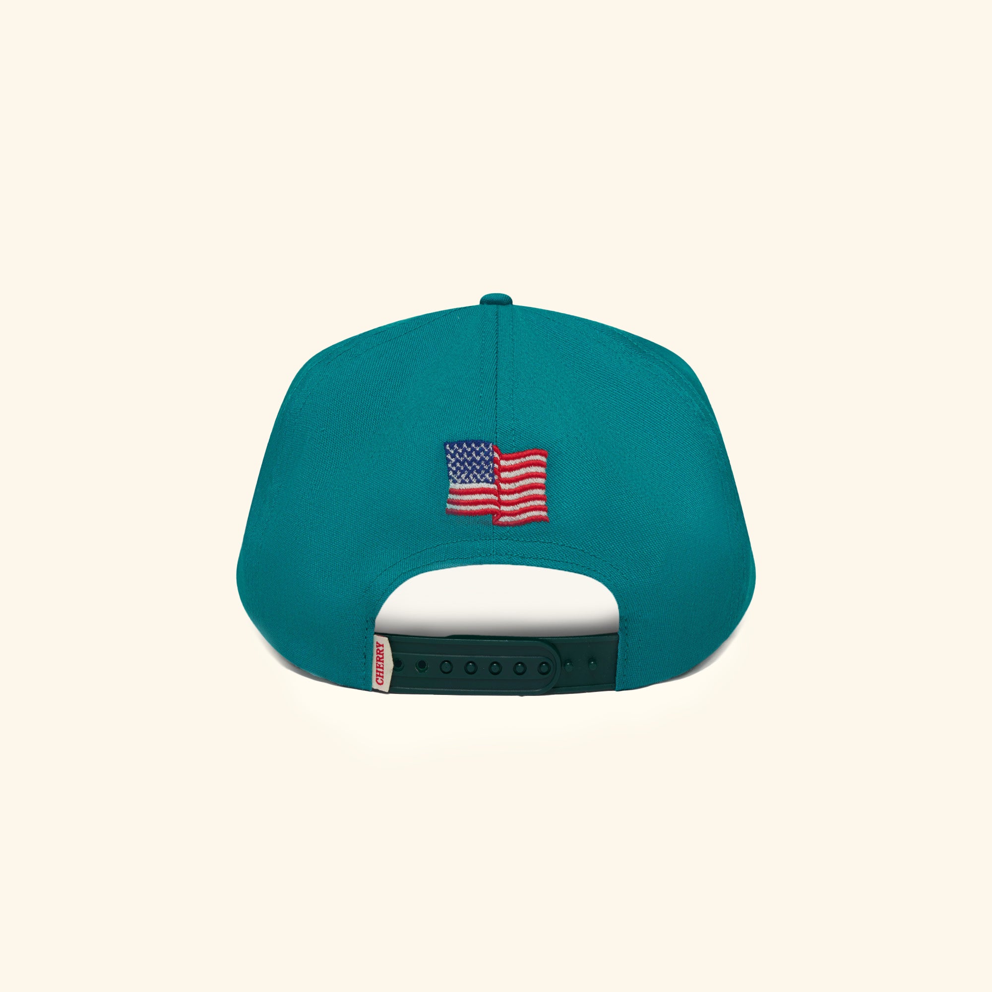 Cherry American 5 Panel Hat (Teal)