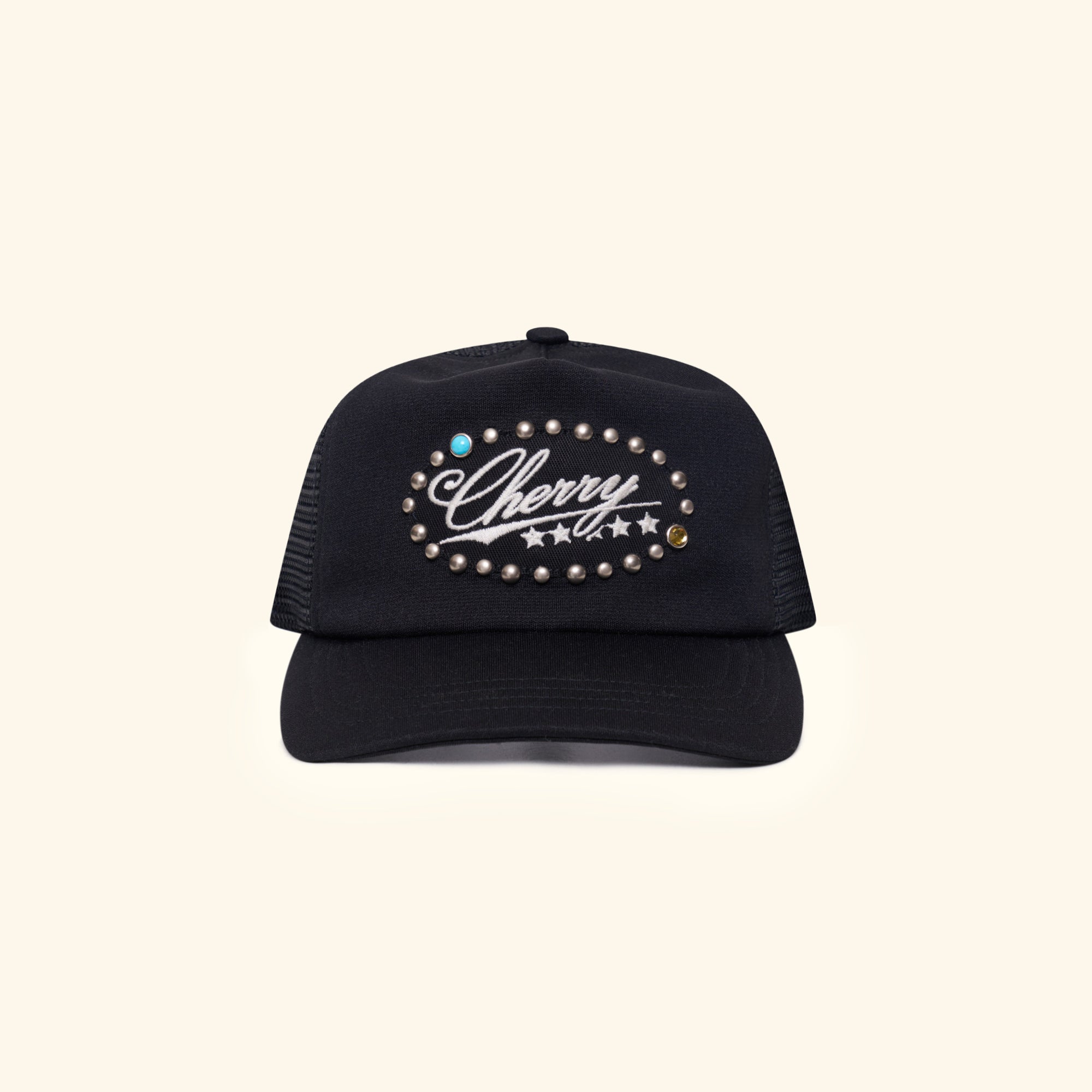 Five Star Studded Trucker (Black)