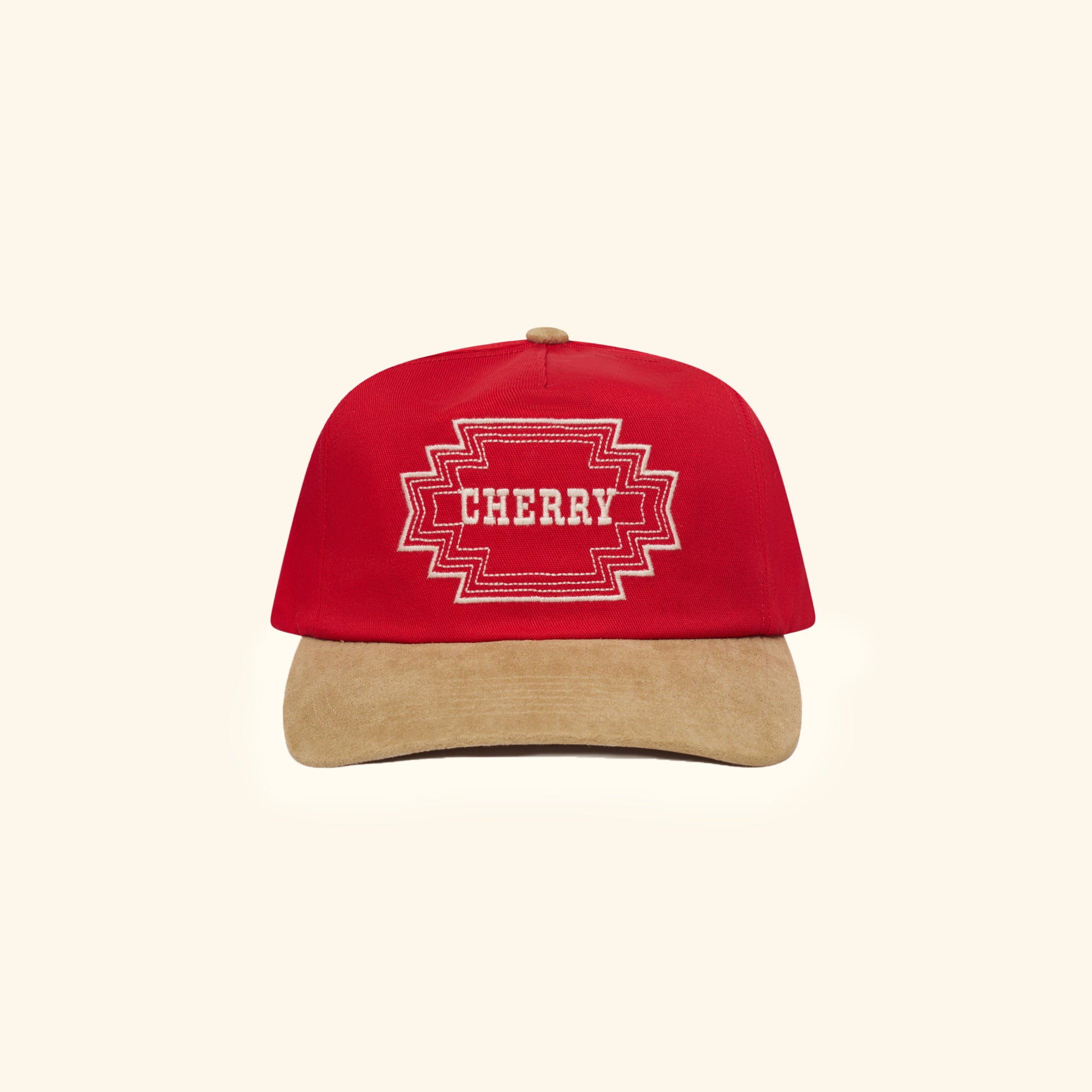 Navajo 5 Panel Hat (Red)