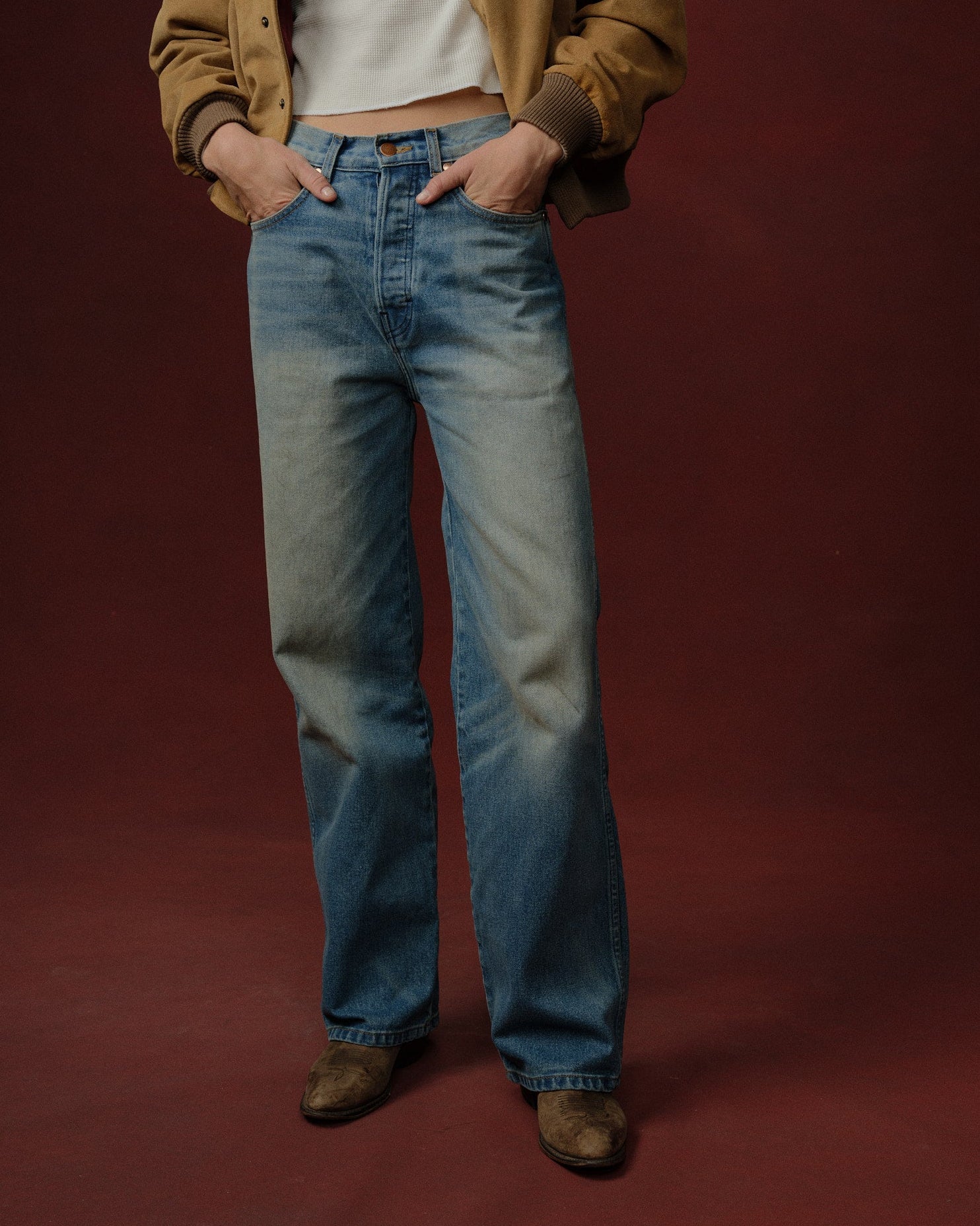 Cherry x Wrangler Wide Leg 5 Pocket Denim