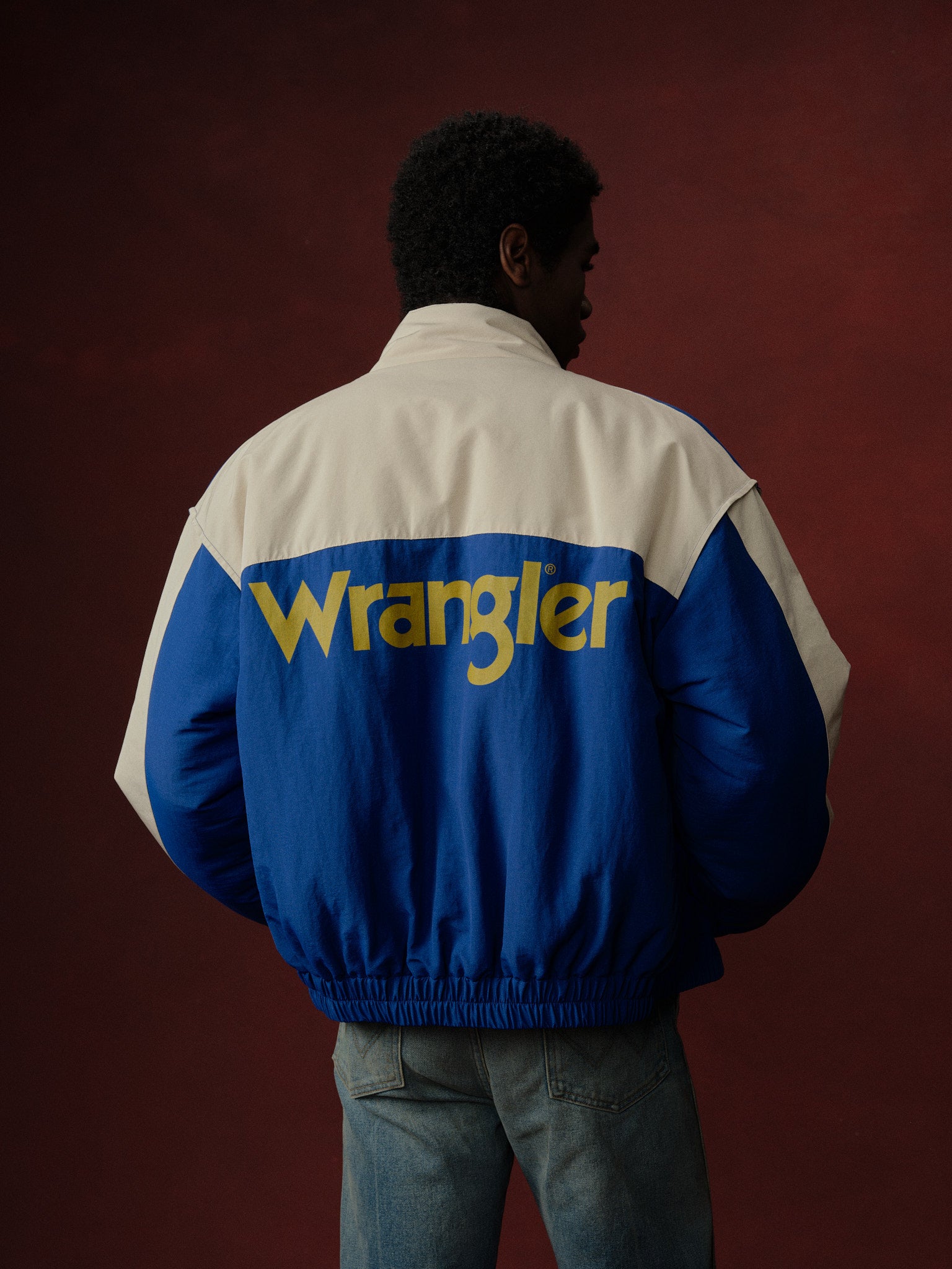Cherry x Wrangler Pit Crew Puffer Jacket (Royal Blue)