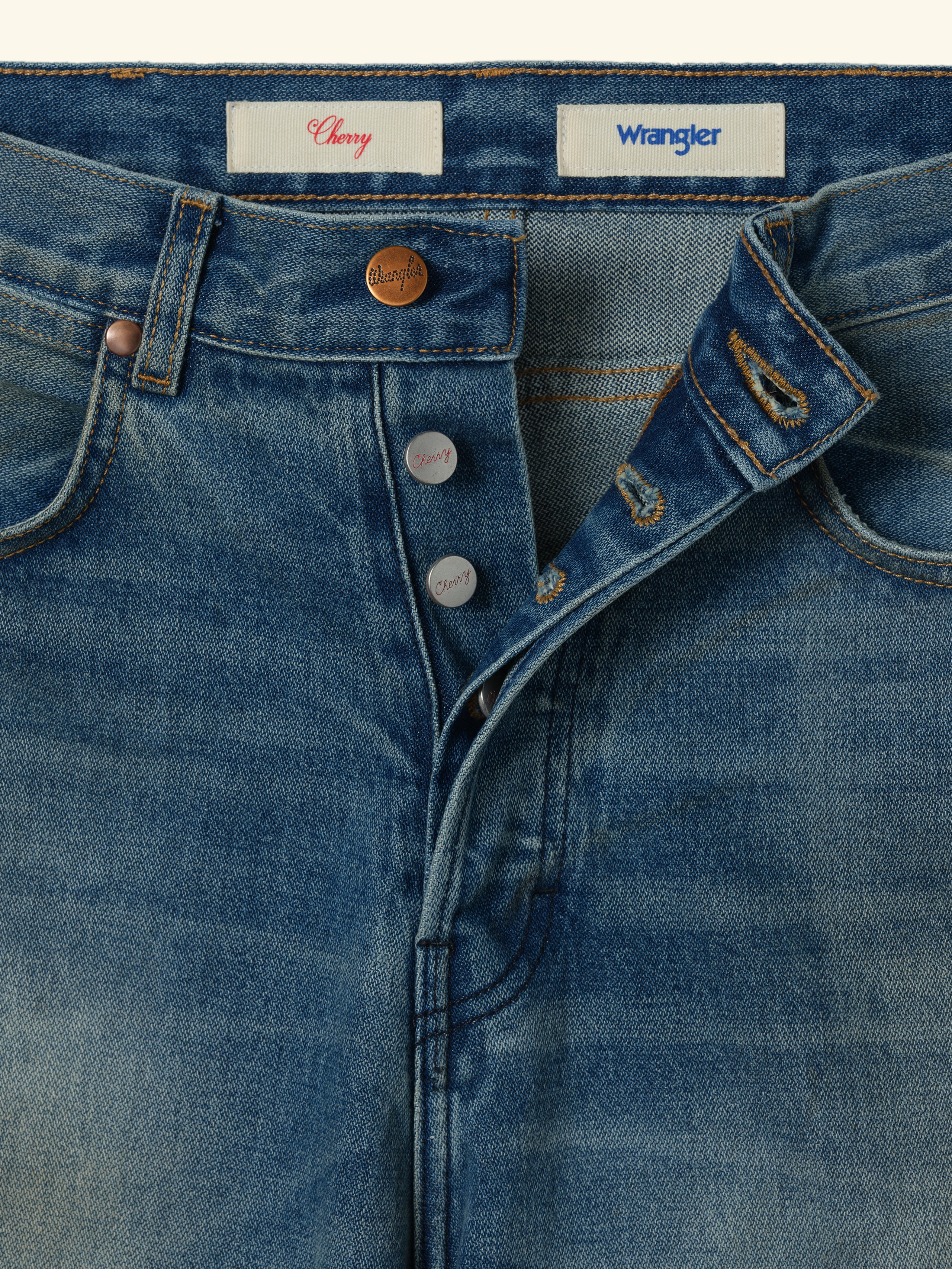 Cherry x Wrangler Wide Leg 5 Pocket Denim