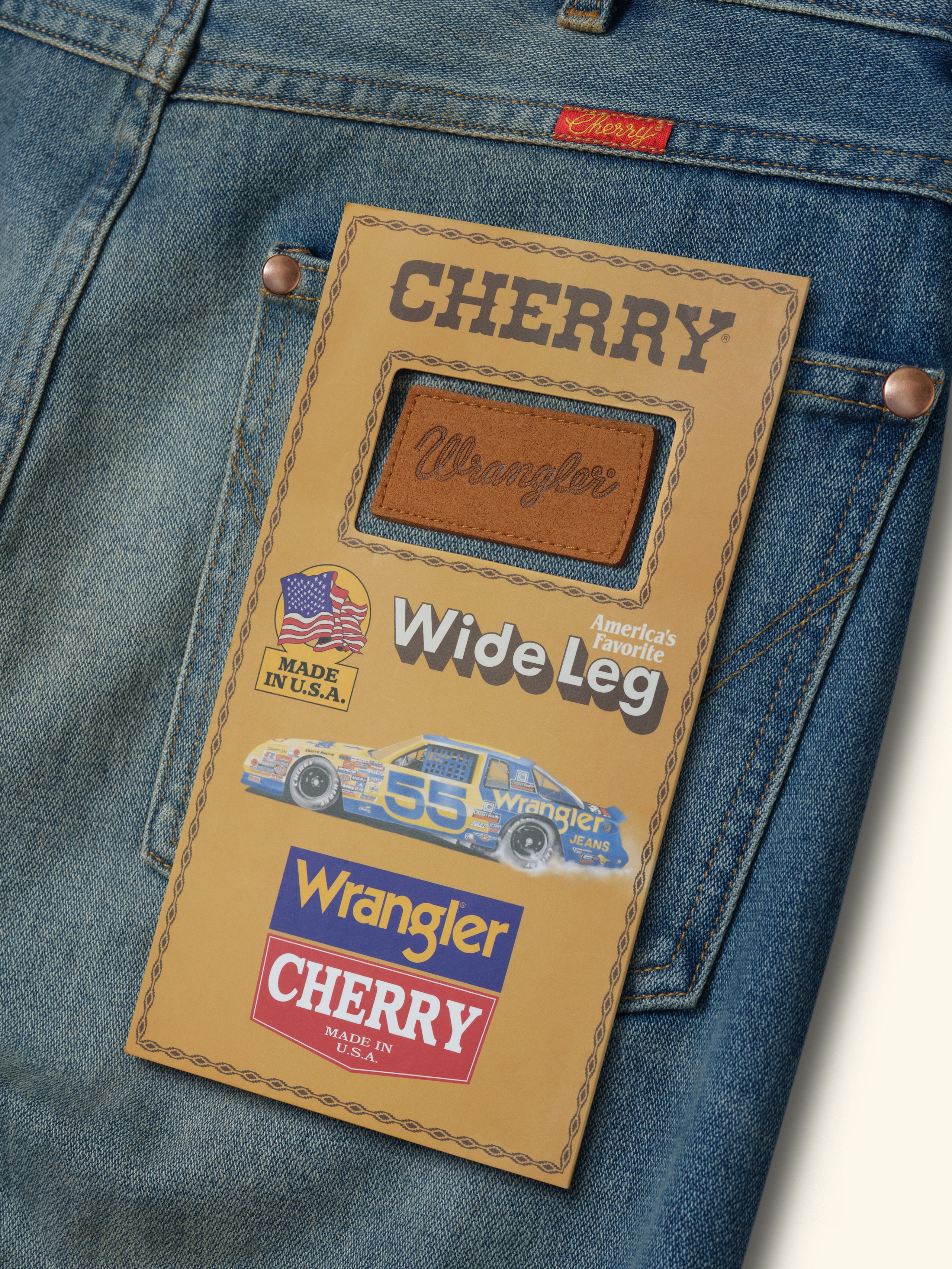 Cherry x Wrangler Wide Leg 5 Pocket Denim