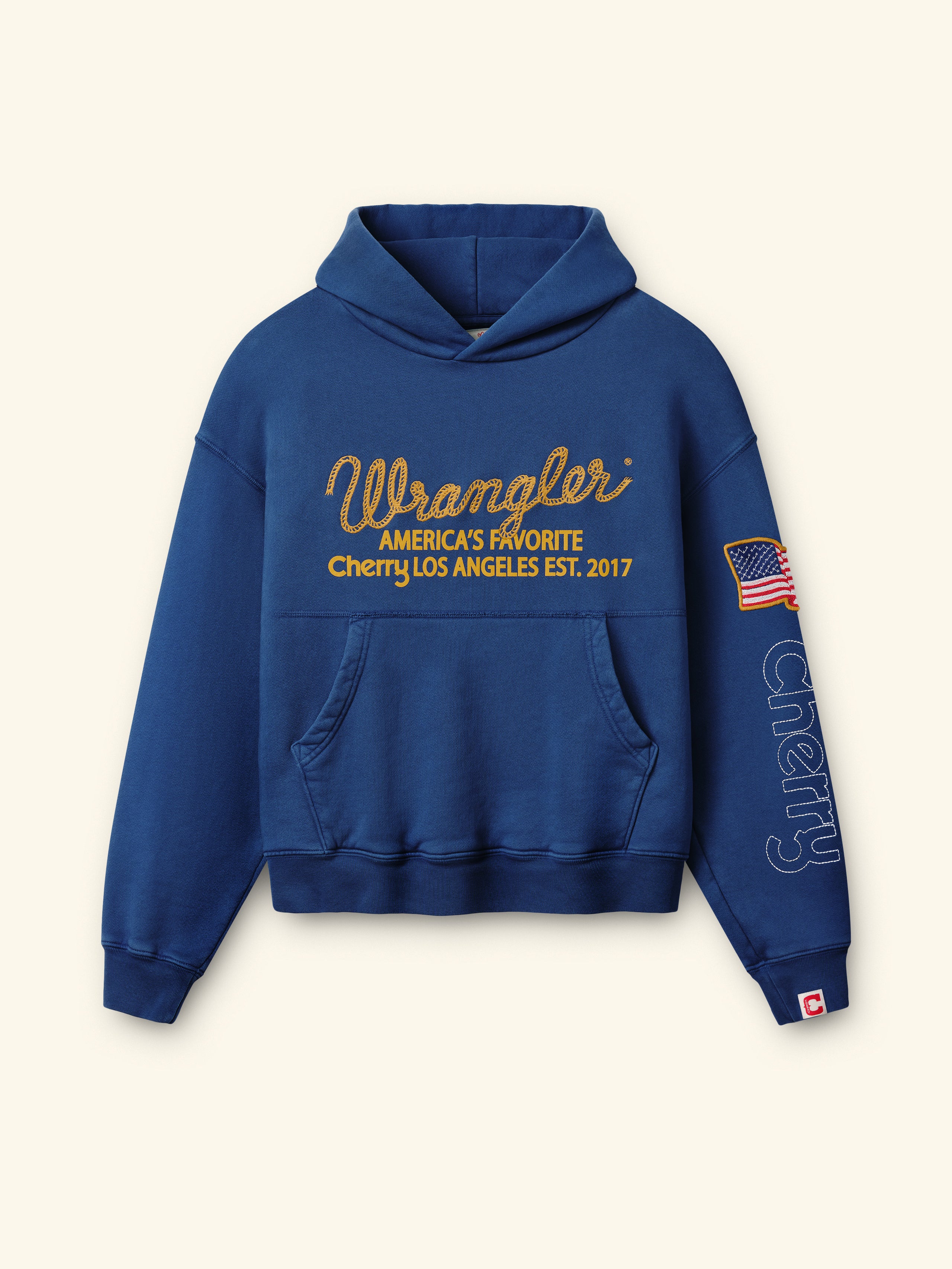 Cherry x Wrangler Hoodie (Royal Blue)