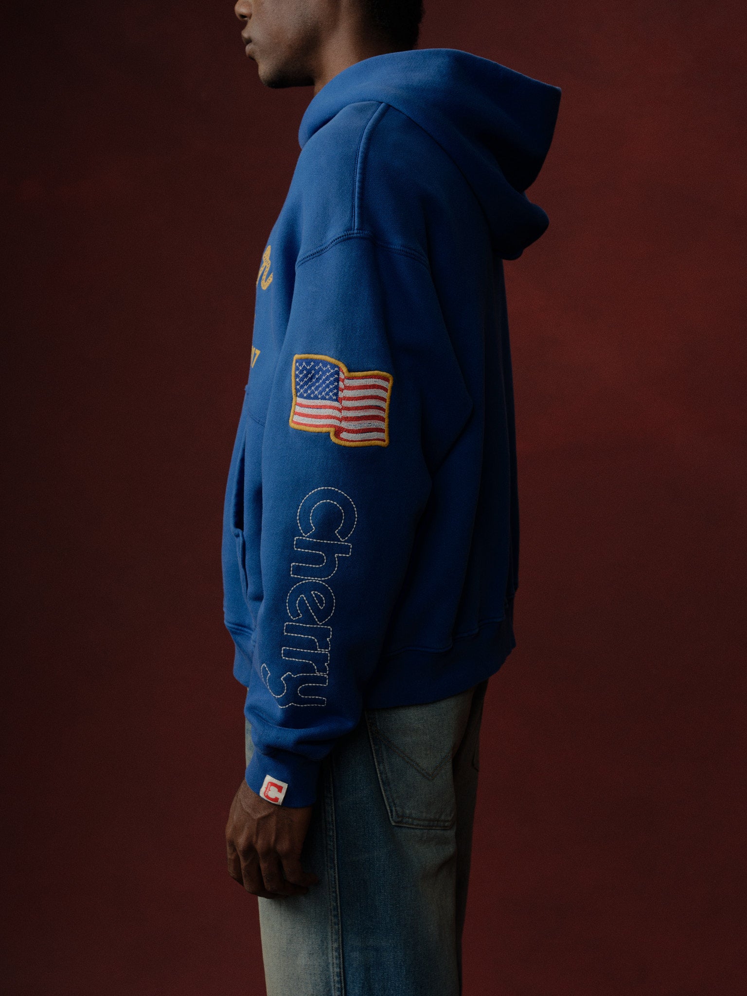 Cherry x Wrangler Hoodie (Royal Blue)