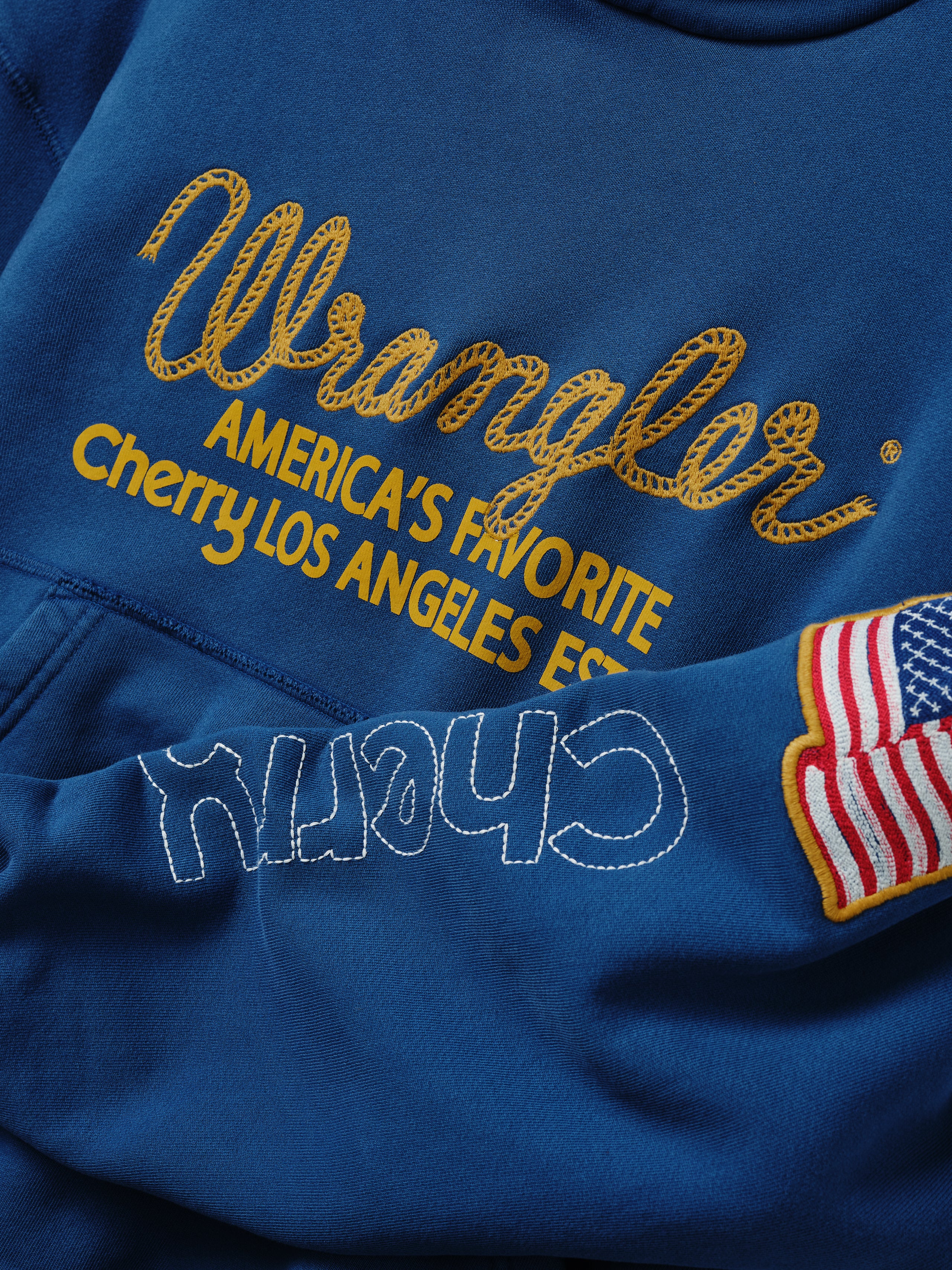 Cherry x Wrangler Hoodie (Royal Blue)