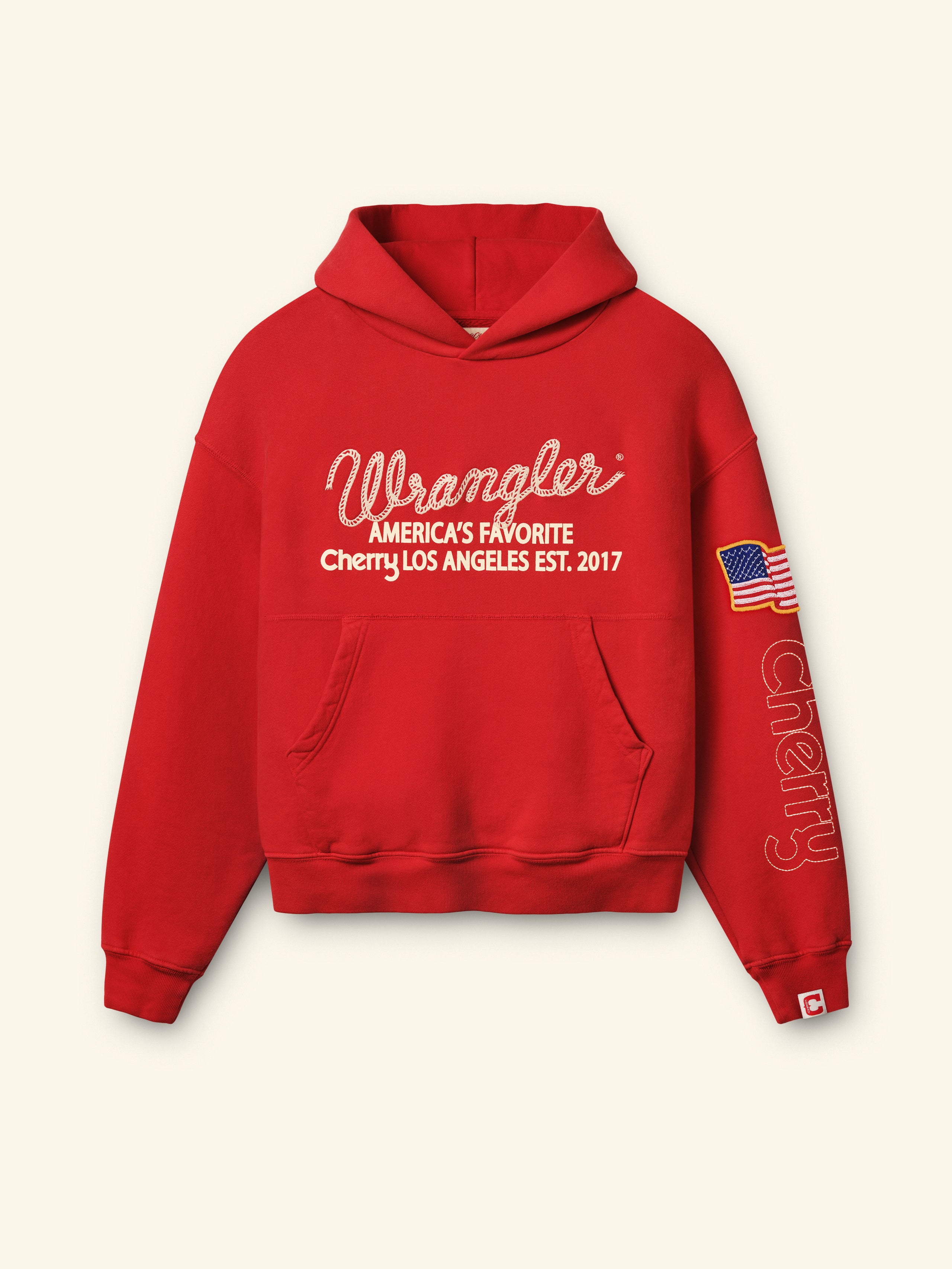 Cherry x Wrangler Hoodie (Red)