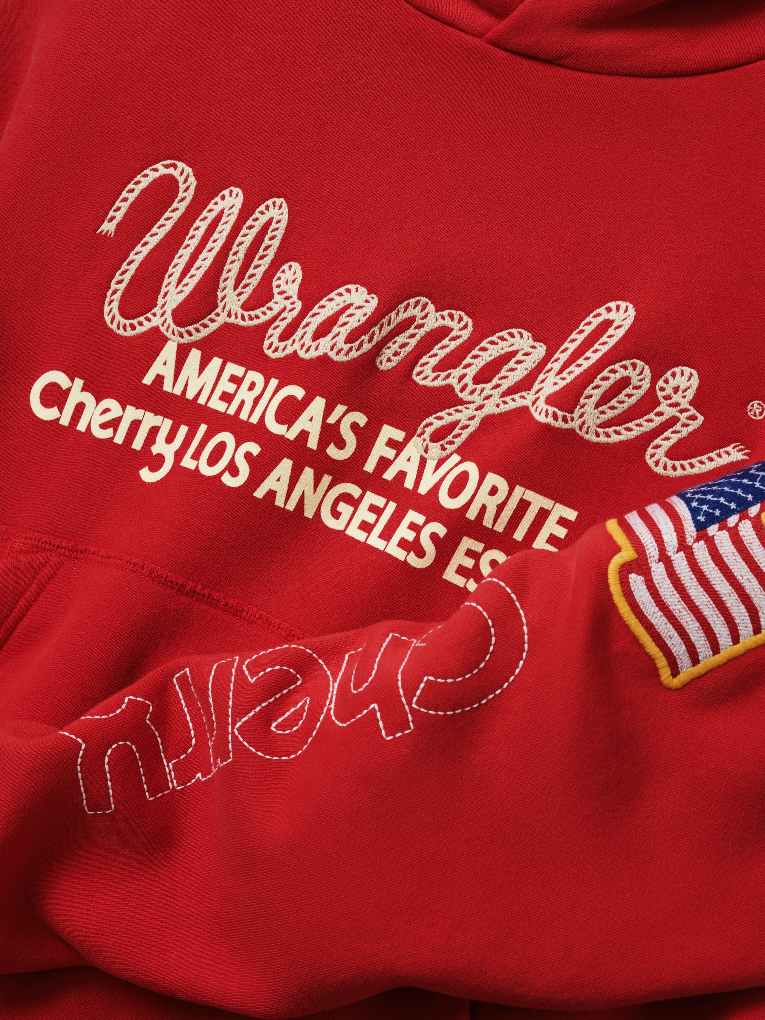 Cherry x Wrangler Hoodie (Red)