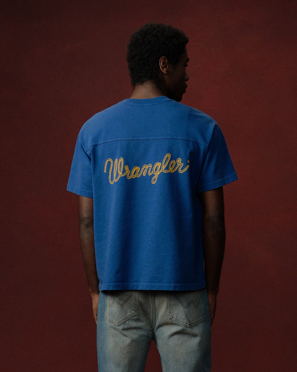Cherry x Wrangler Football Jersey (Royal Blue)