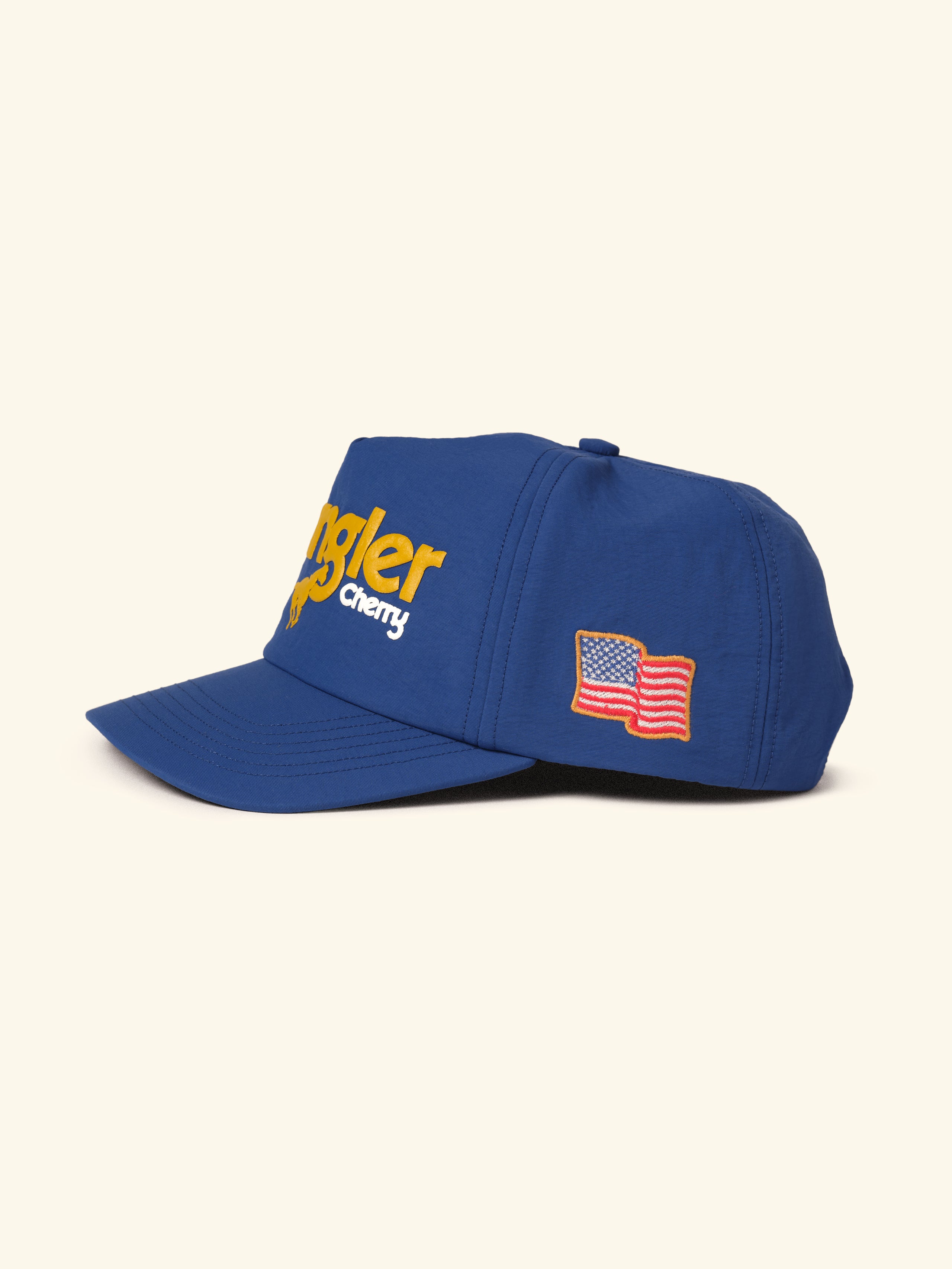 Cherry x Wrangler Nylon 5 Panel Hat (Royal Blue)