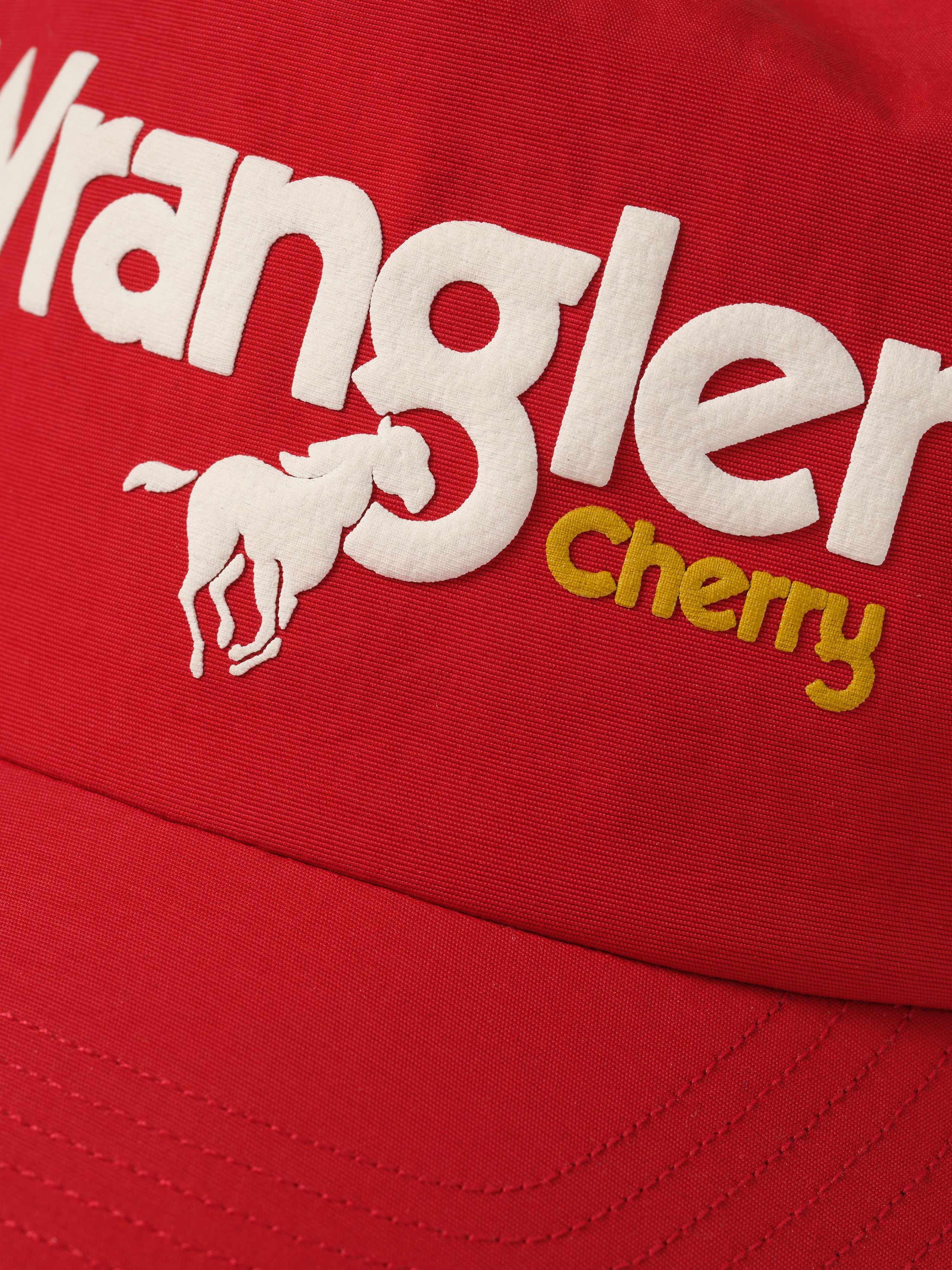 Cherry x Wrangler Nylon 5 Panel Hat (Red)