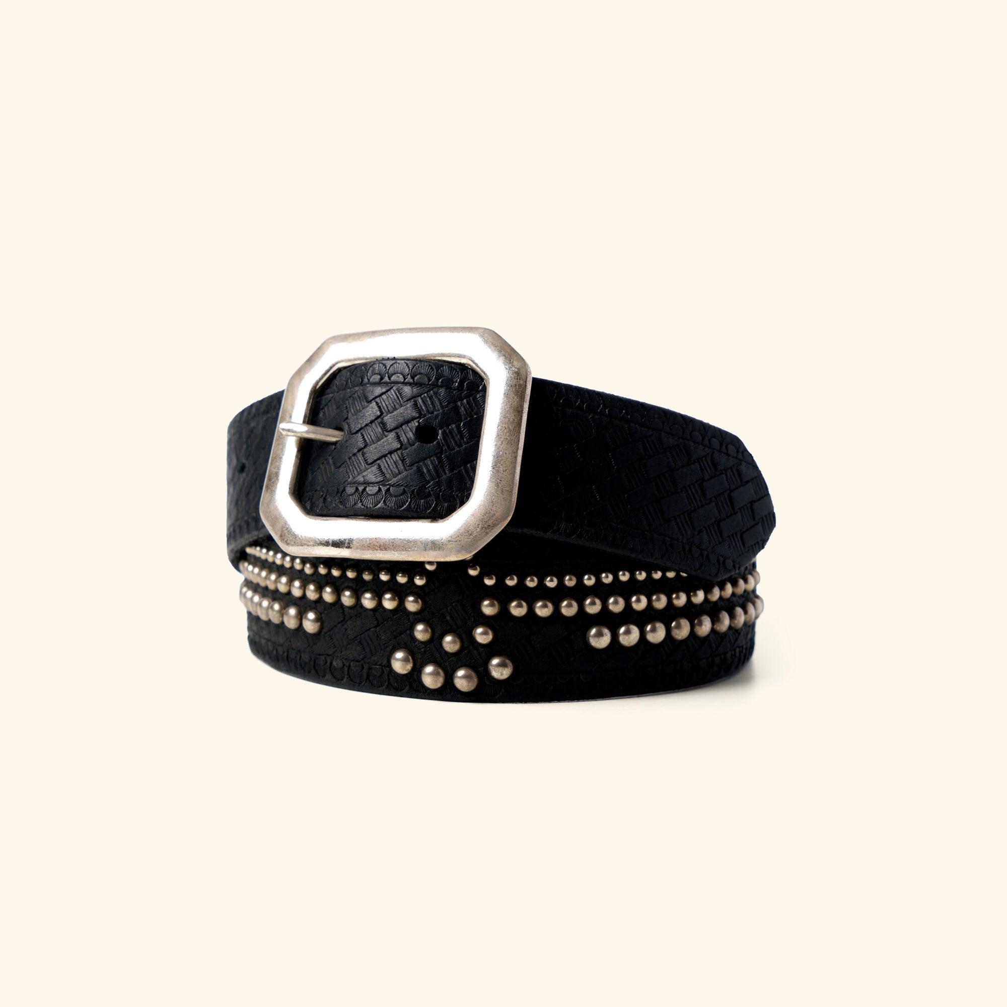 Studded Eagle Belt (Black)