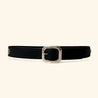 black belt with studded metal design