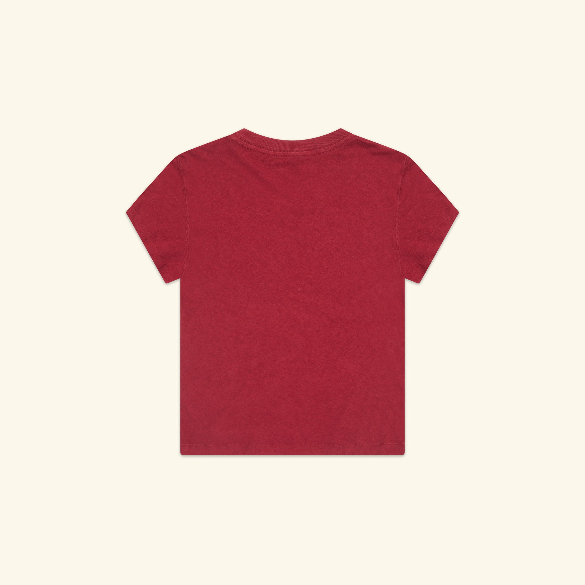 Women's Cowboys Fitted Baby Tee (Sun Faded Red)