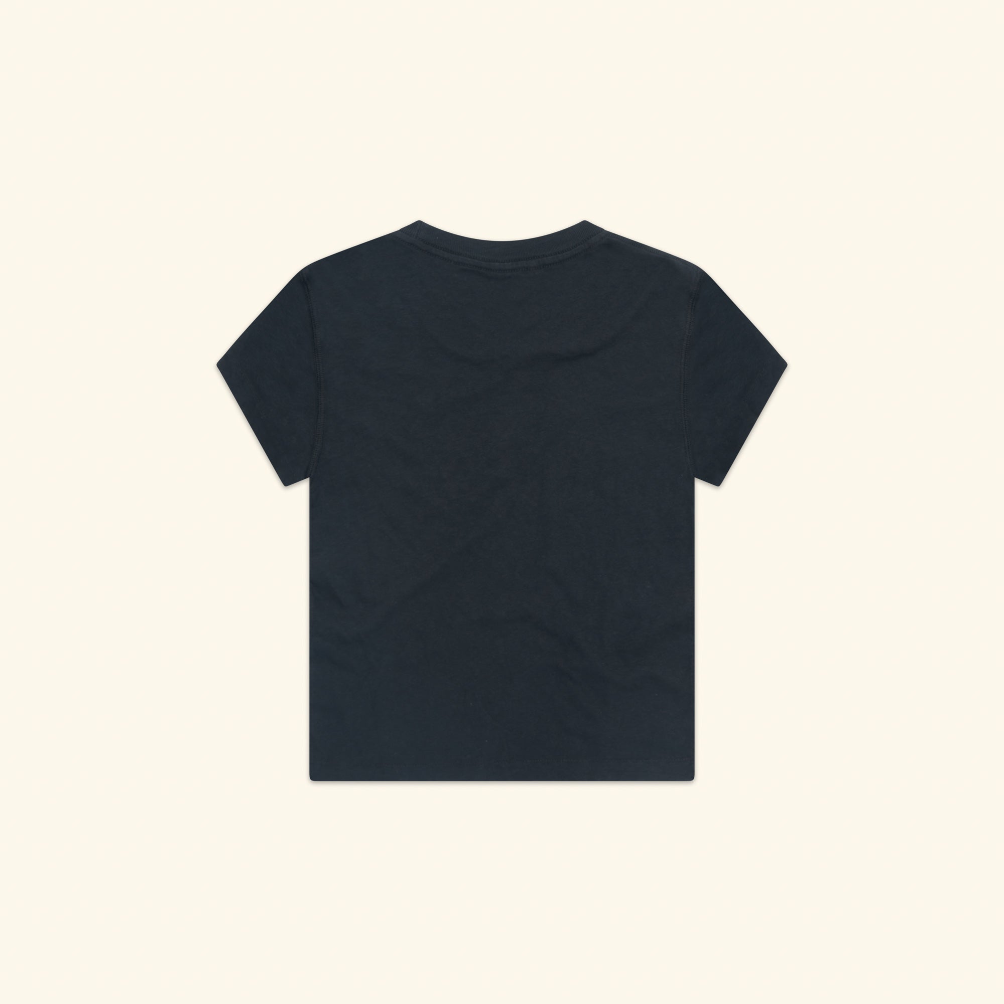 Women's Western Athletic Fitted Baby Tee (Vintage Black)