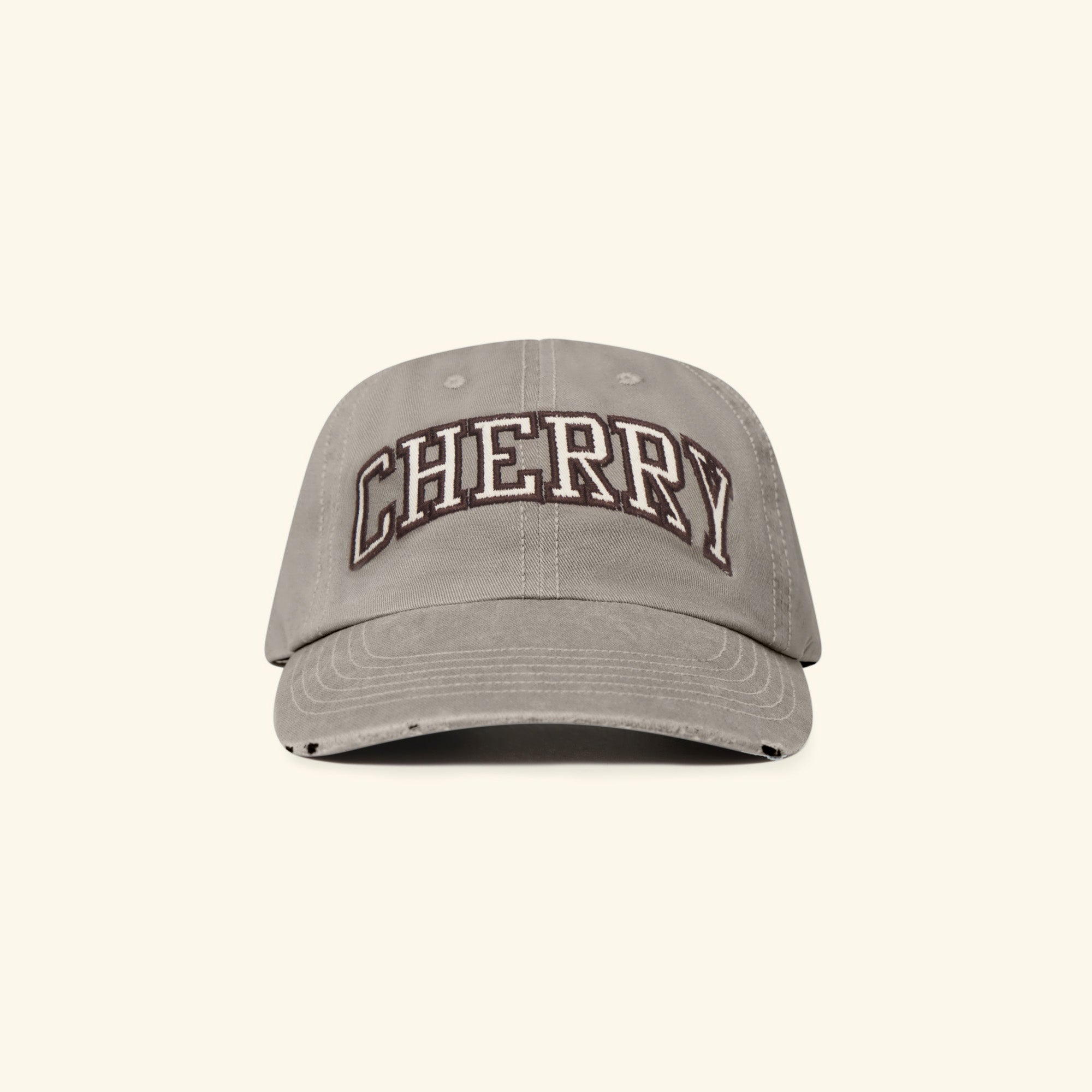 Applique 6 Panel Hat (Grey)