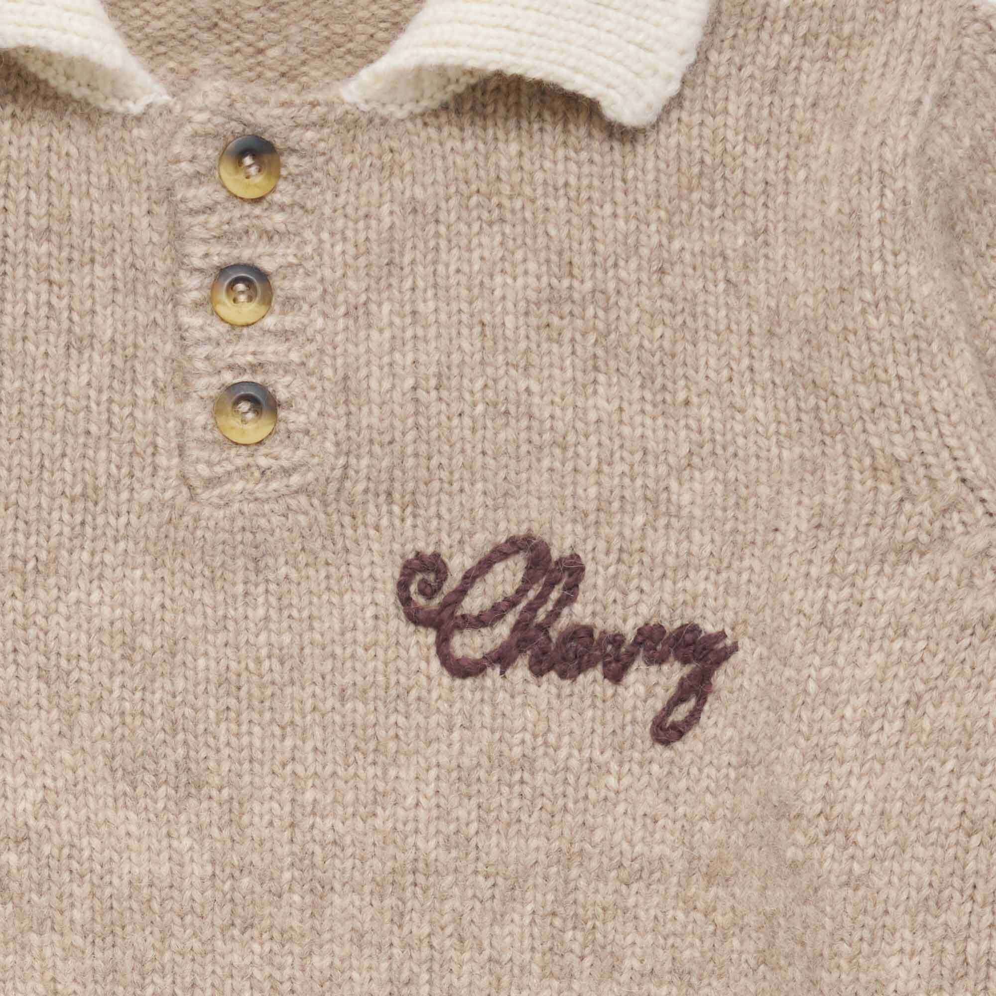 Women's Knit Rugby (Oatmeal)