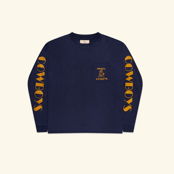 Cowboys Longsleeve Pocket T-Shirt (Midnight) – CHERRY LA