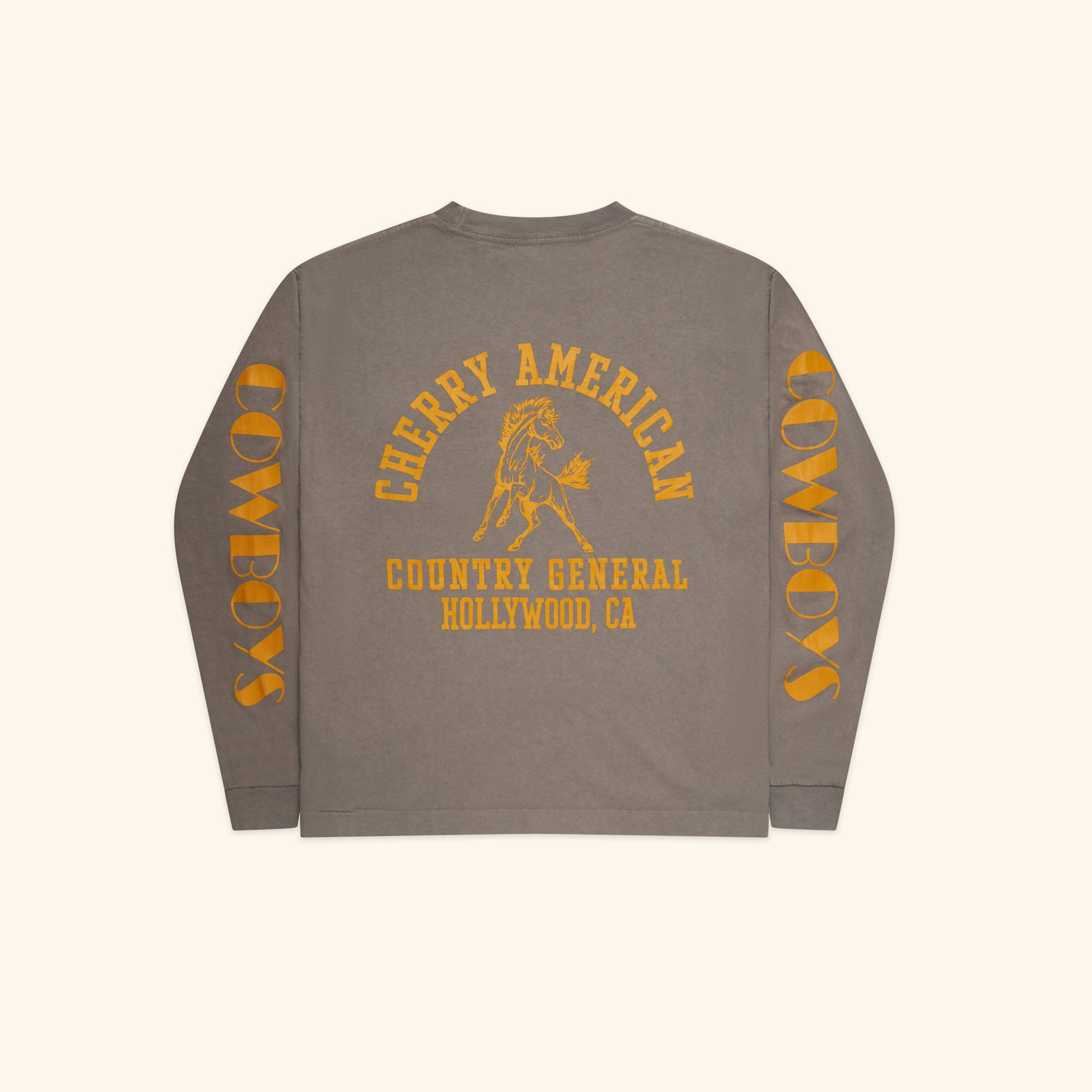 Cowboys Longsleeve Pocket T-Shirt (Steel)