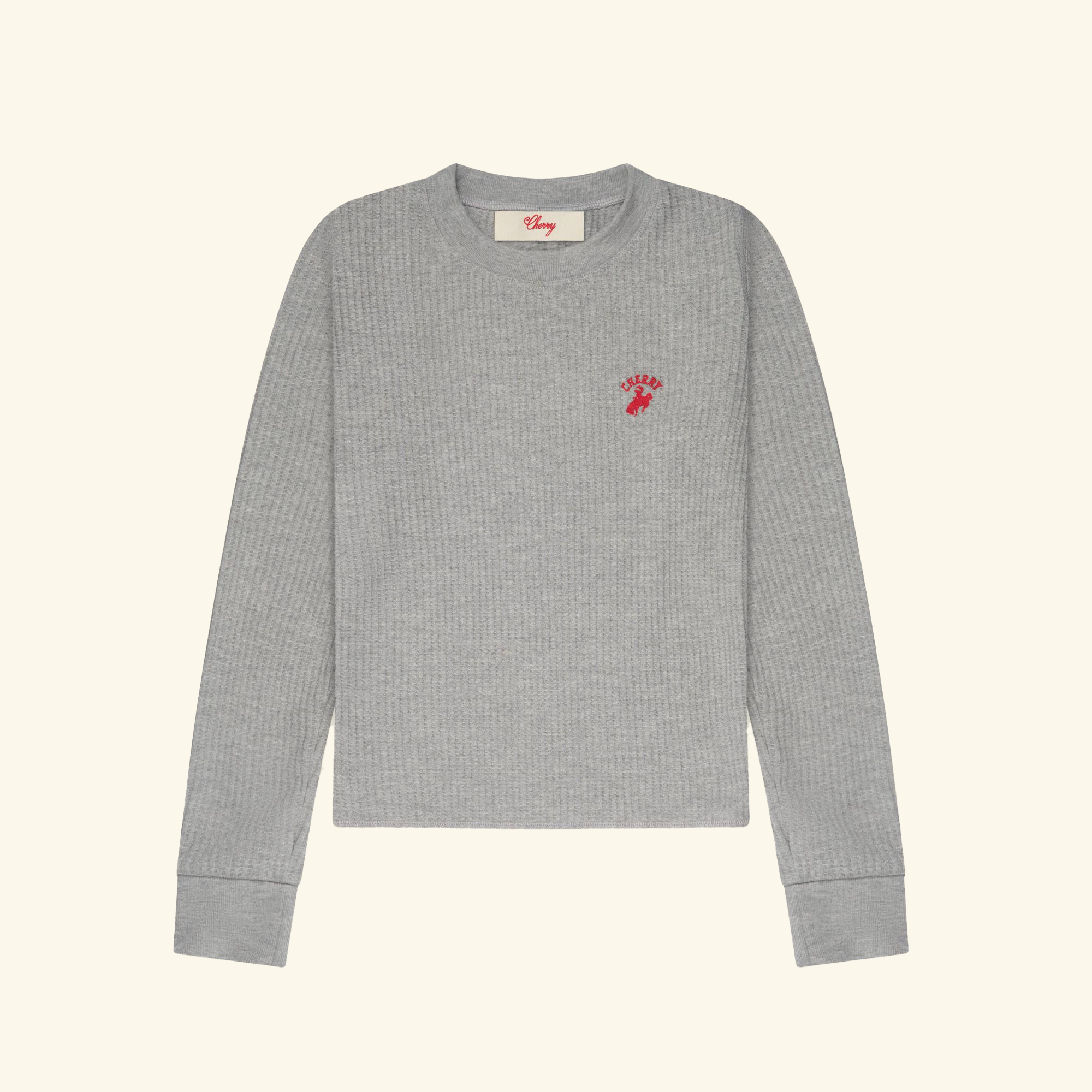 Women's Western Athletic Thermal Tee (Heather Grey)