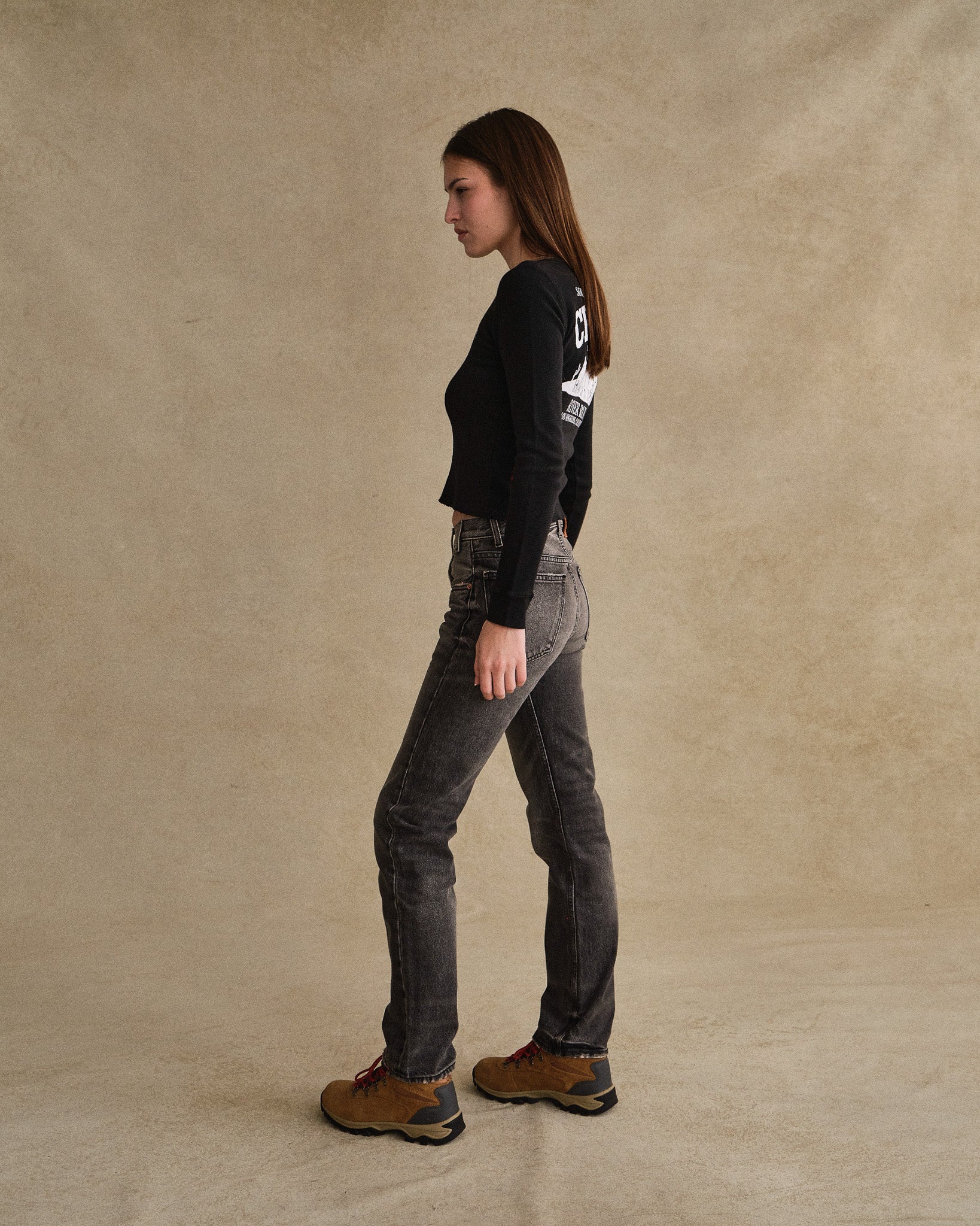 Women's Thermal Long Sleeve Tee (Black) – CHERRY LA