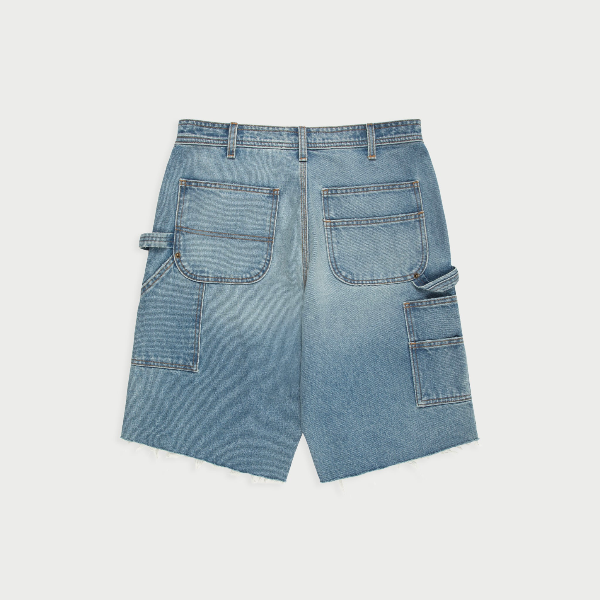 Denim Double Knee Shorts (Indigo)