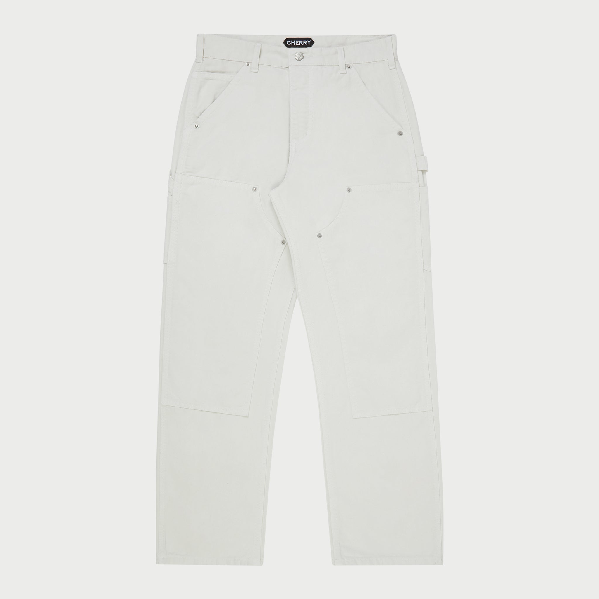Classic Canvas Double Knee (White)