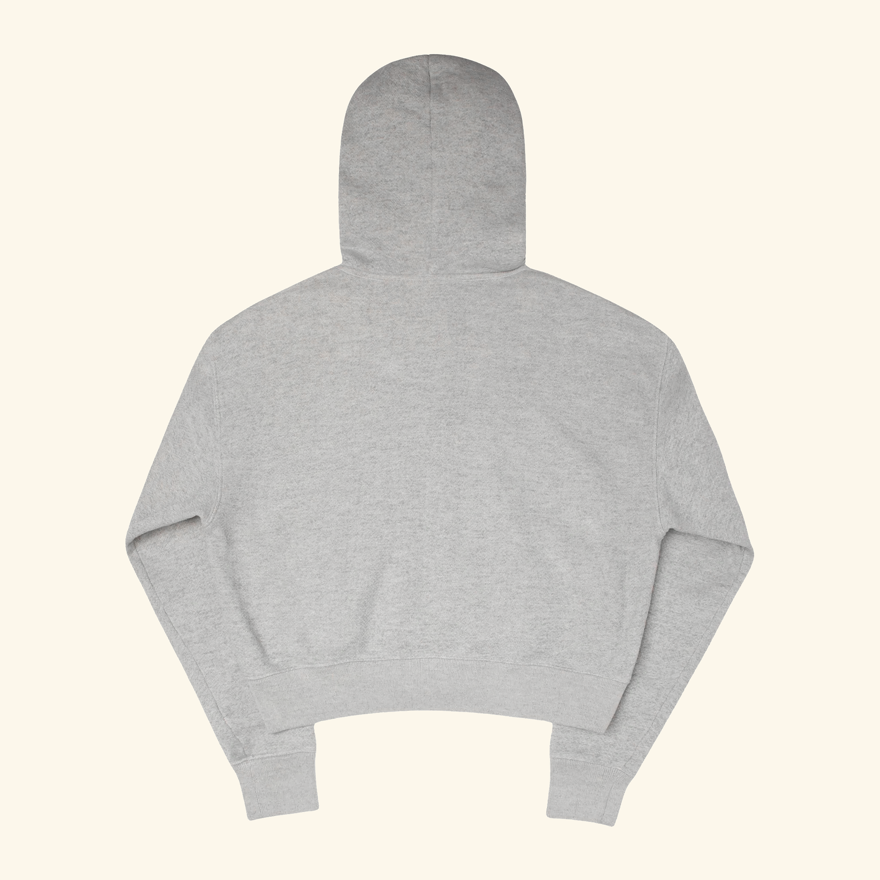 Women's Distressed Zip Hoodie (Heather Grey)