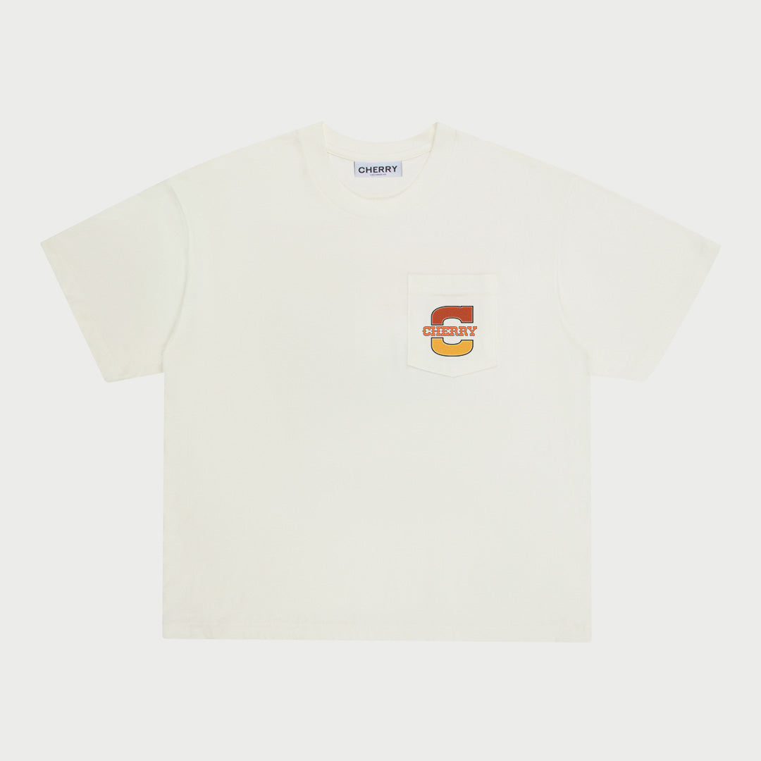 Fox X Cherry Classic Pocket Tee (White)