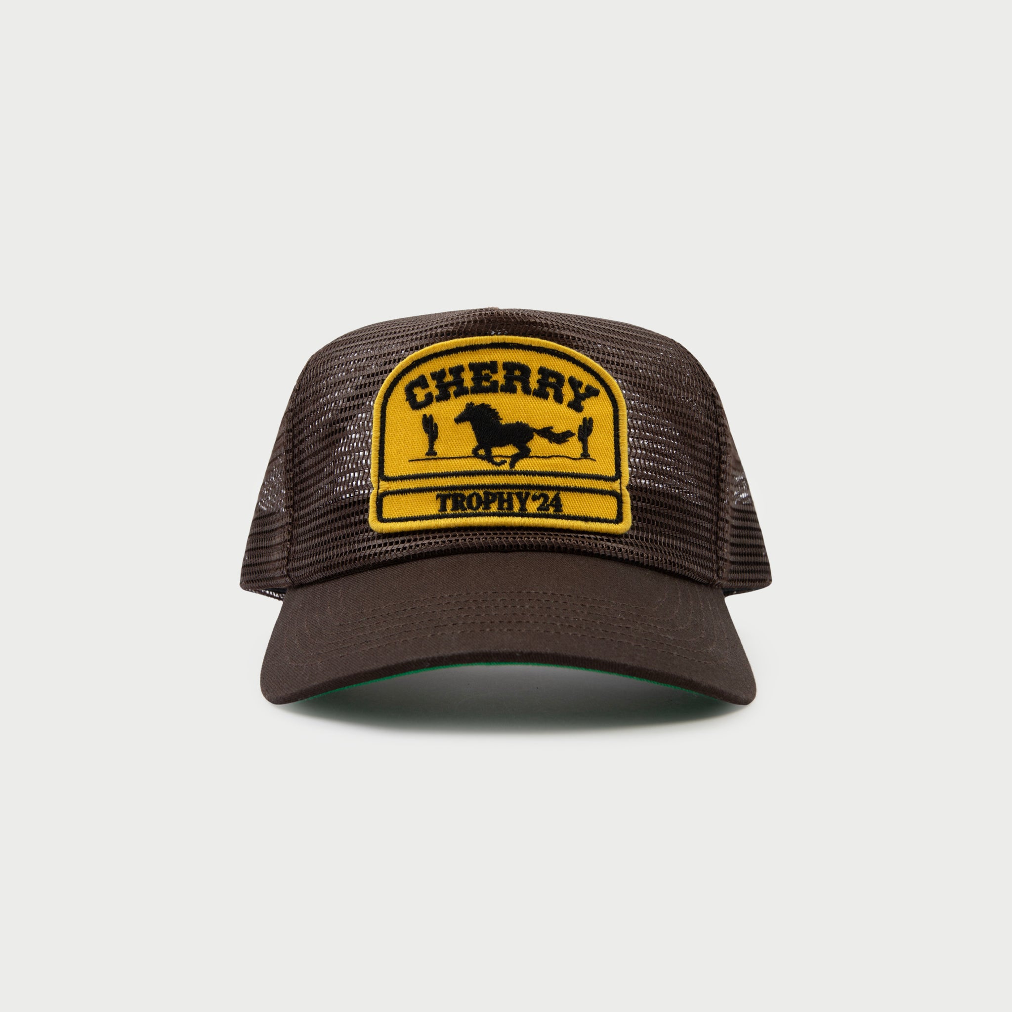 Desert Horse Full Mesh Trucker Hat (Brown)